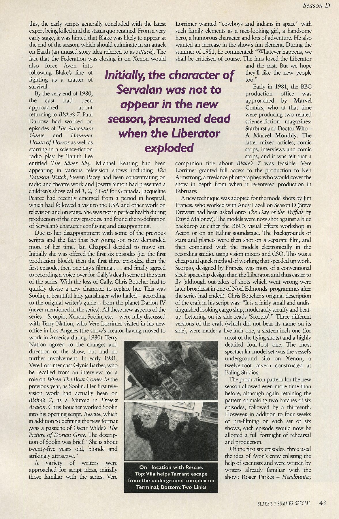 Read online Blake's 7 Special comic -  Issue #4 - 43