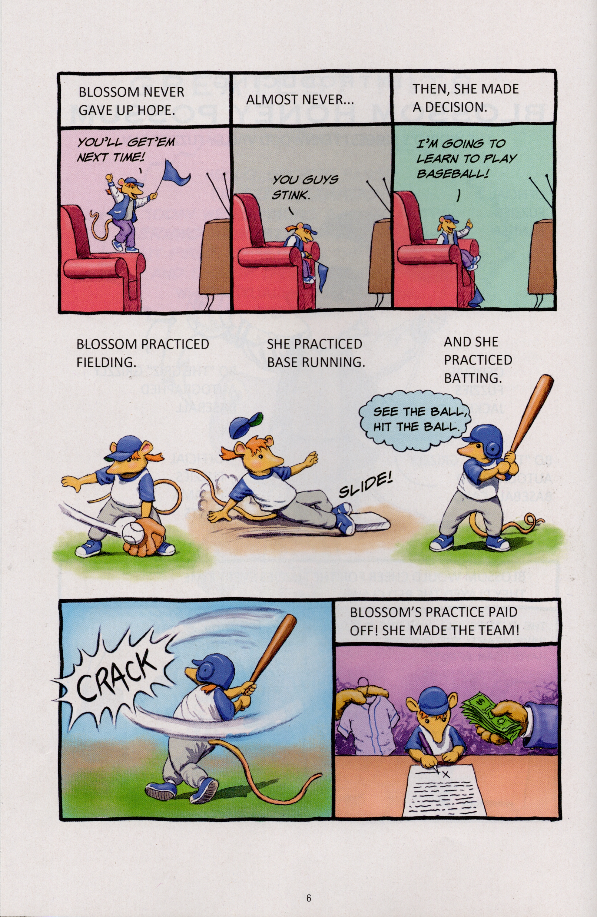 Read online Free Comic Book Day 2022 comic -  Issue # Papercutz Fuzzy Baseball - 6