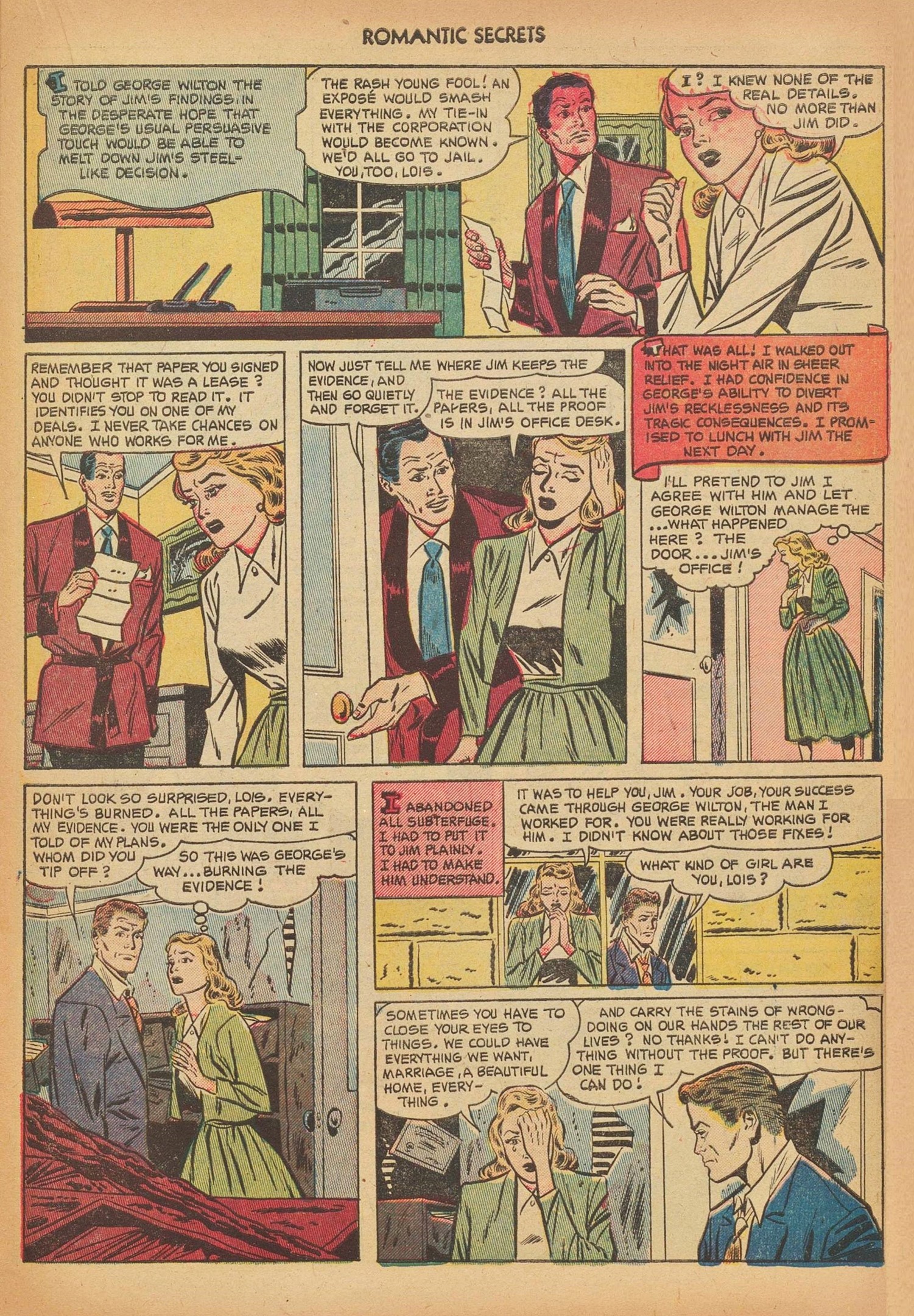 Read online Romantic Secrets comic -  Issue #35 - 21