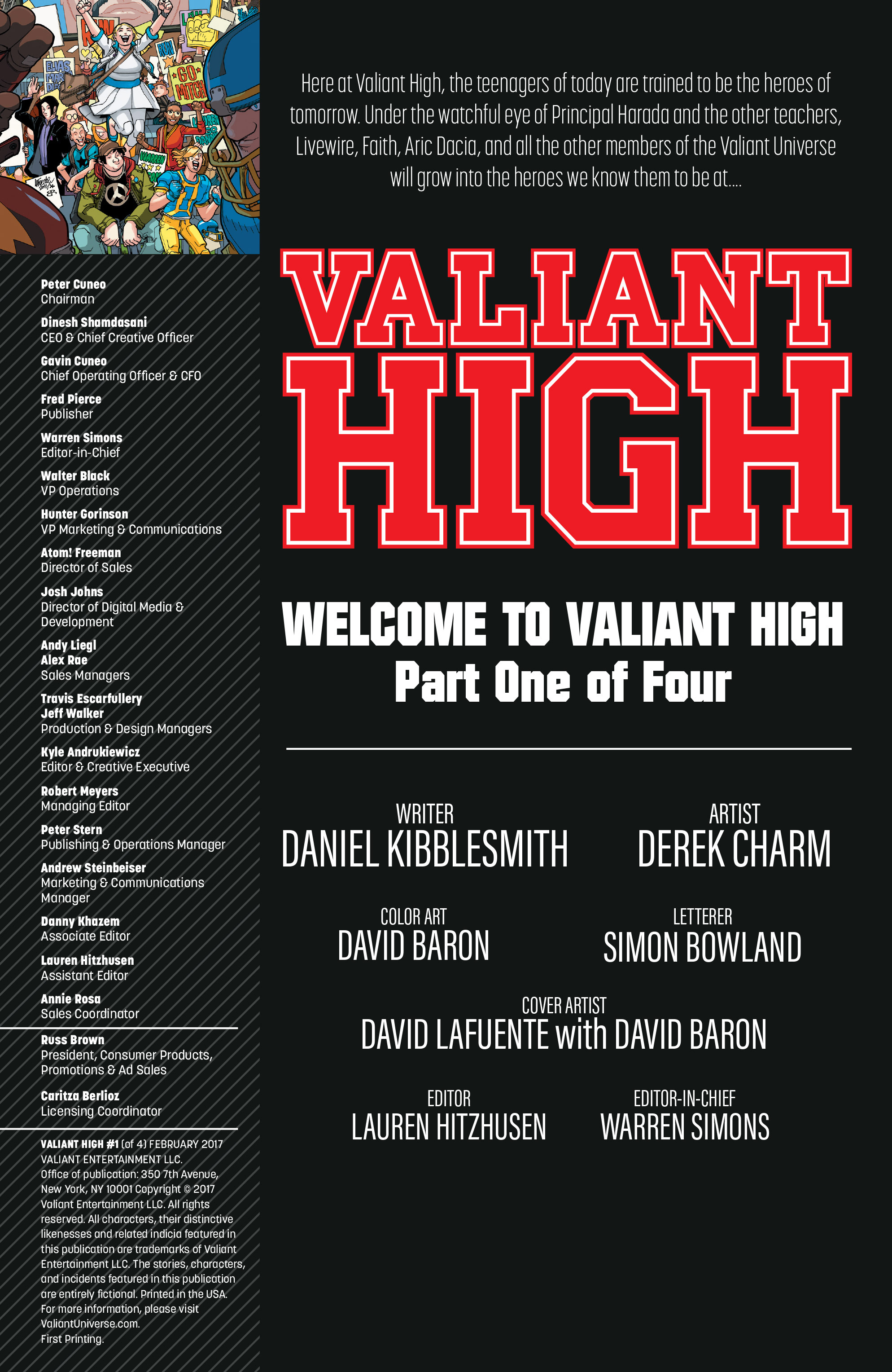 Read online Valiant High comic -  Issue #1 - 2