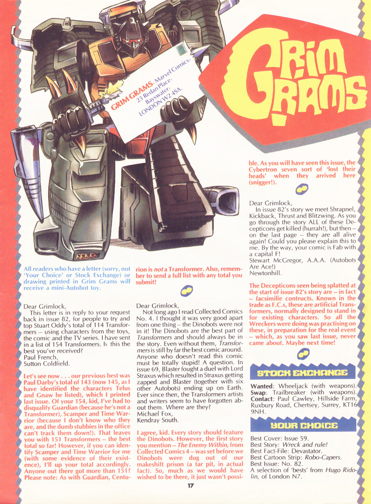 Read online The Transformers (UK) comic -  Issue #90 - 16
