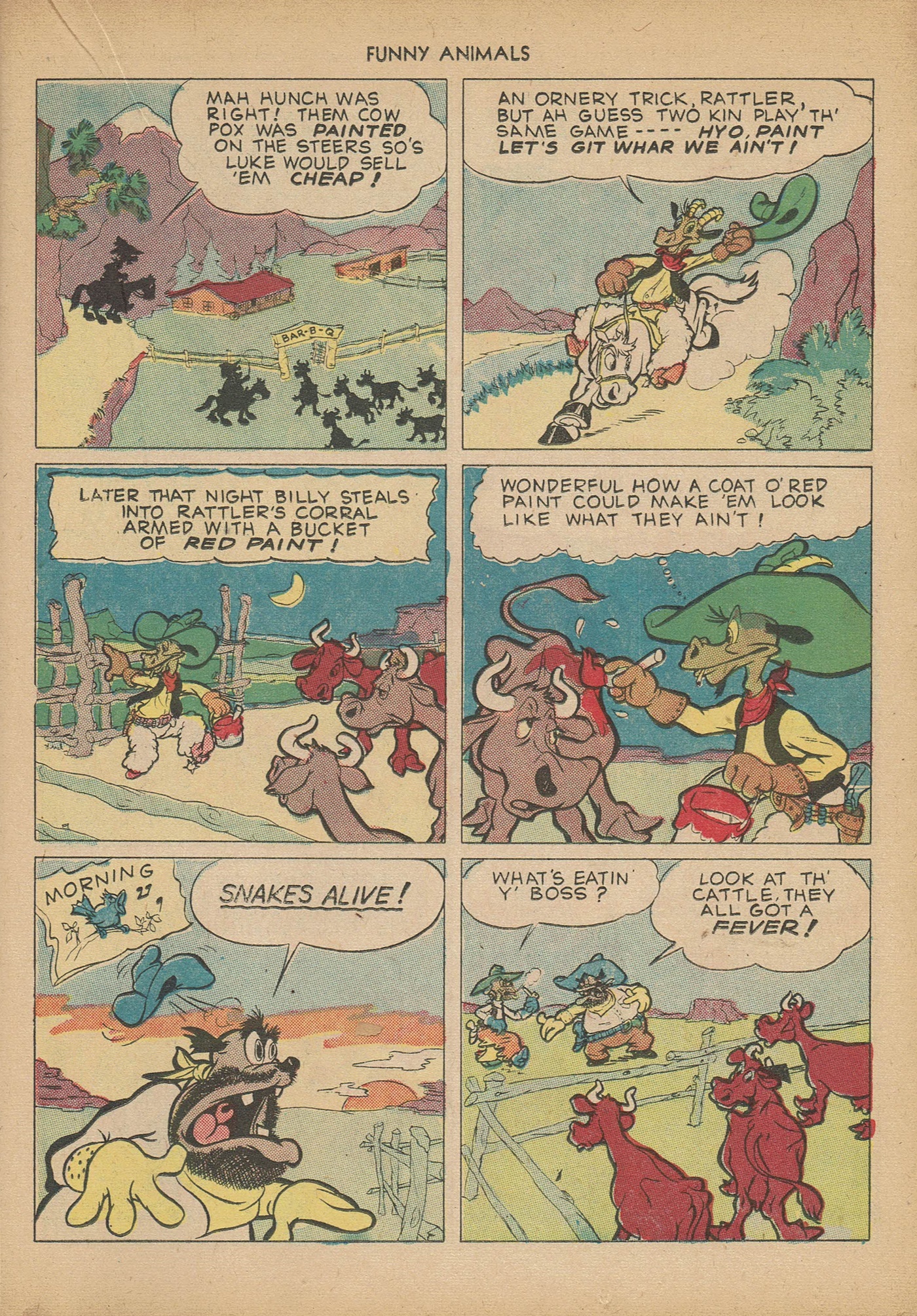 Read online Fawcett's Funny Animals comic -  Issue #14 - 37