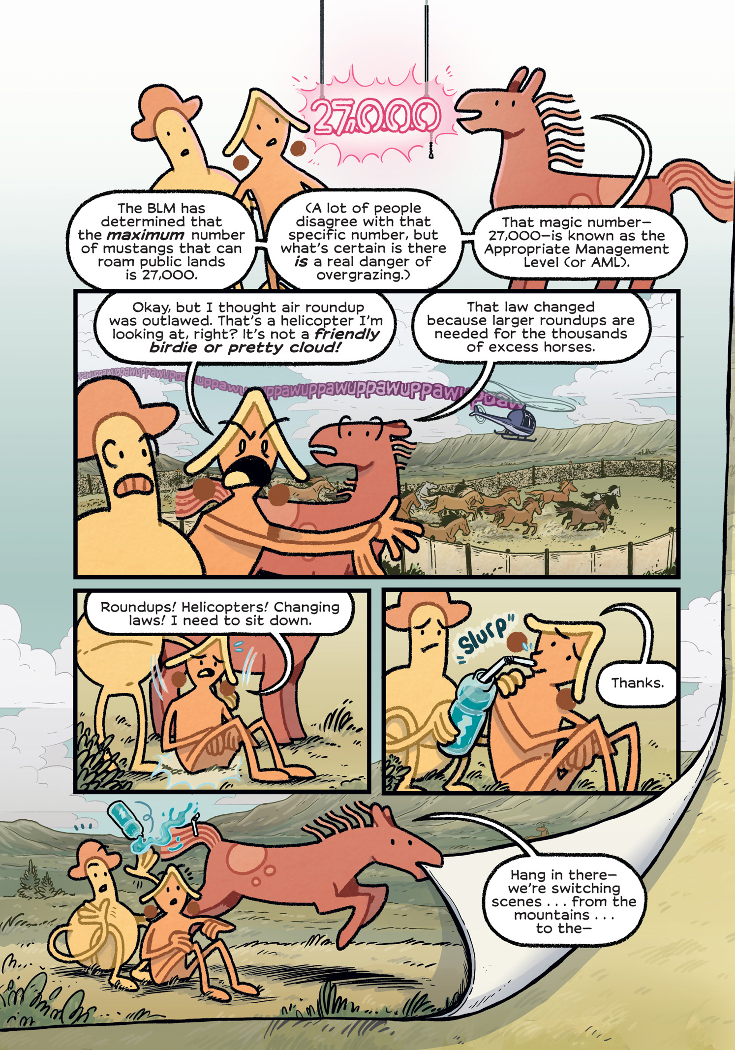 Read online History Comics comic -  Issue # The Wild Mustang - Horses of the American West - 104