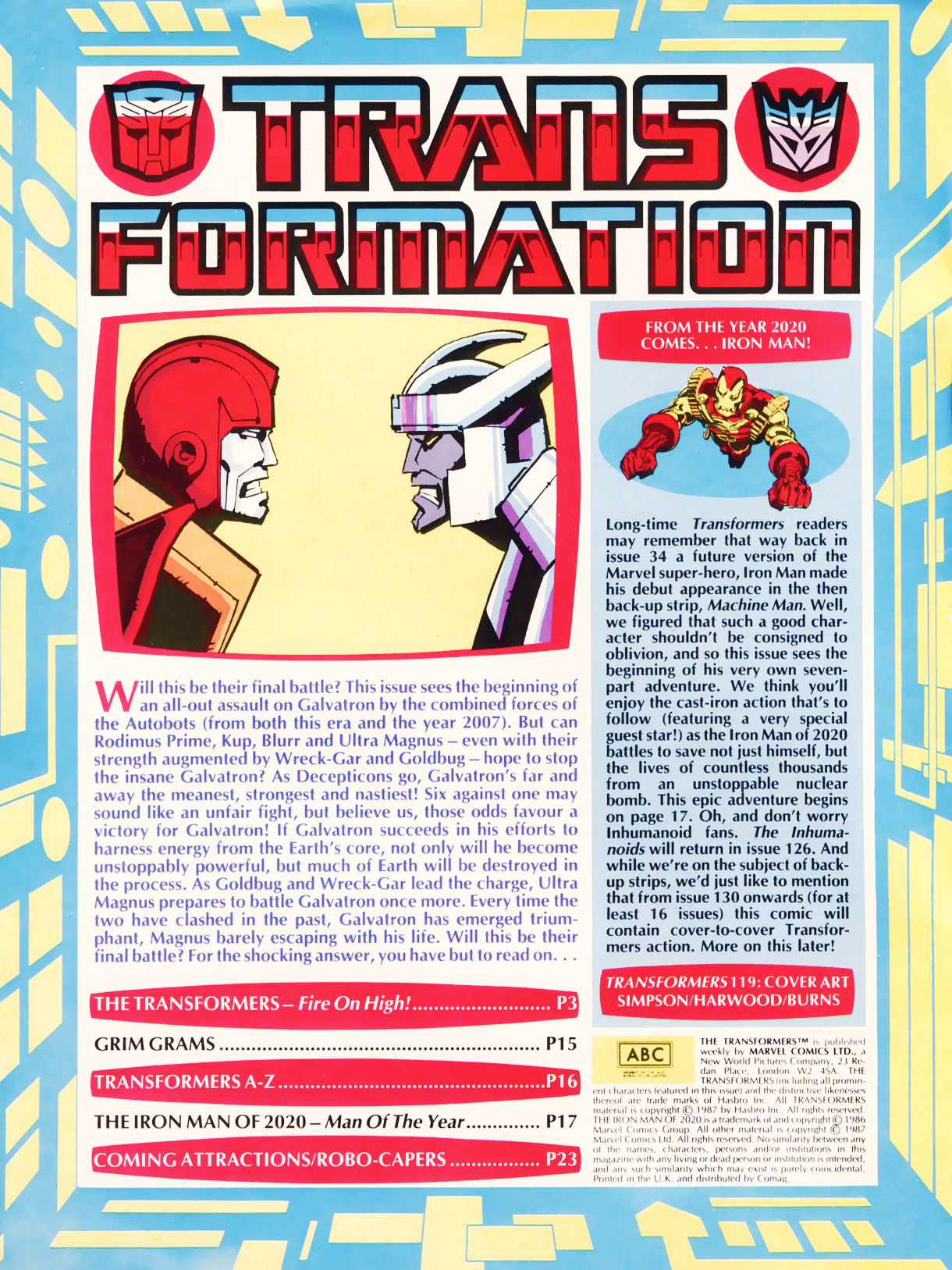 Read online The Transformers (UK) comic -  Issue #119 - 2