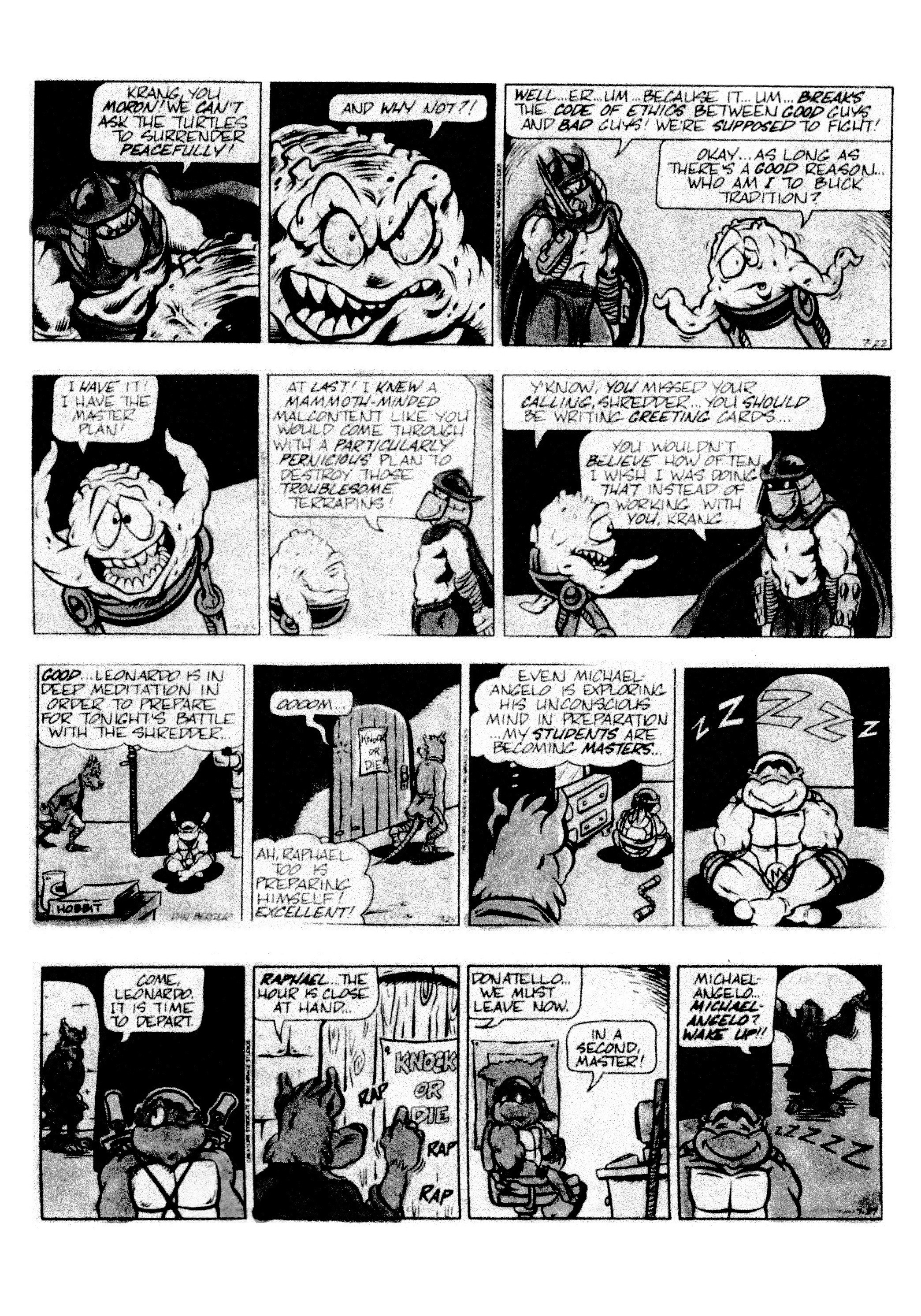 Read online Teenage Mutant Ninja Turtles: Complete Newspaper Daily Comic Strip Collection comic -  Issue # TPB 2 (Part 2) - 22