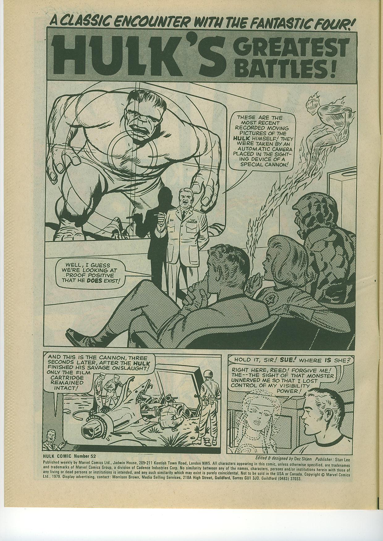 Read online The Incredible Hulk Weekly comic -  Issue #52 - 2