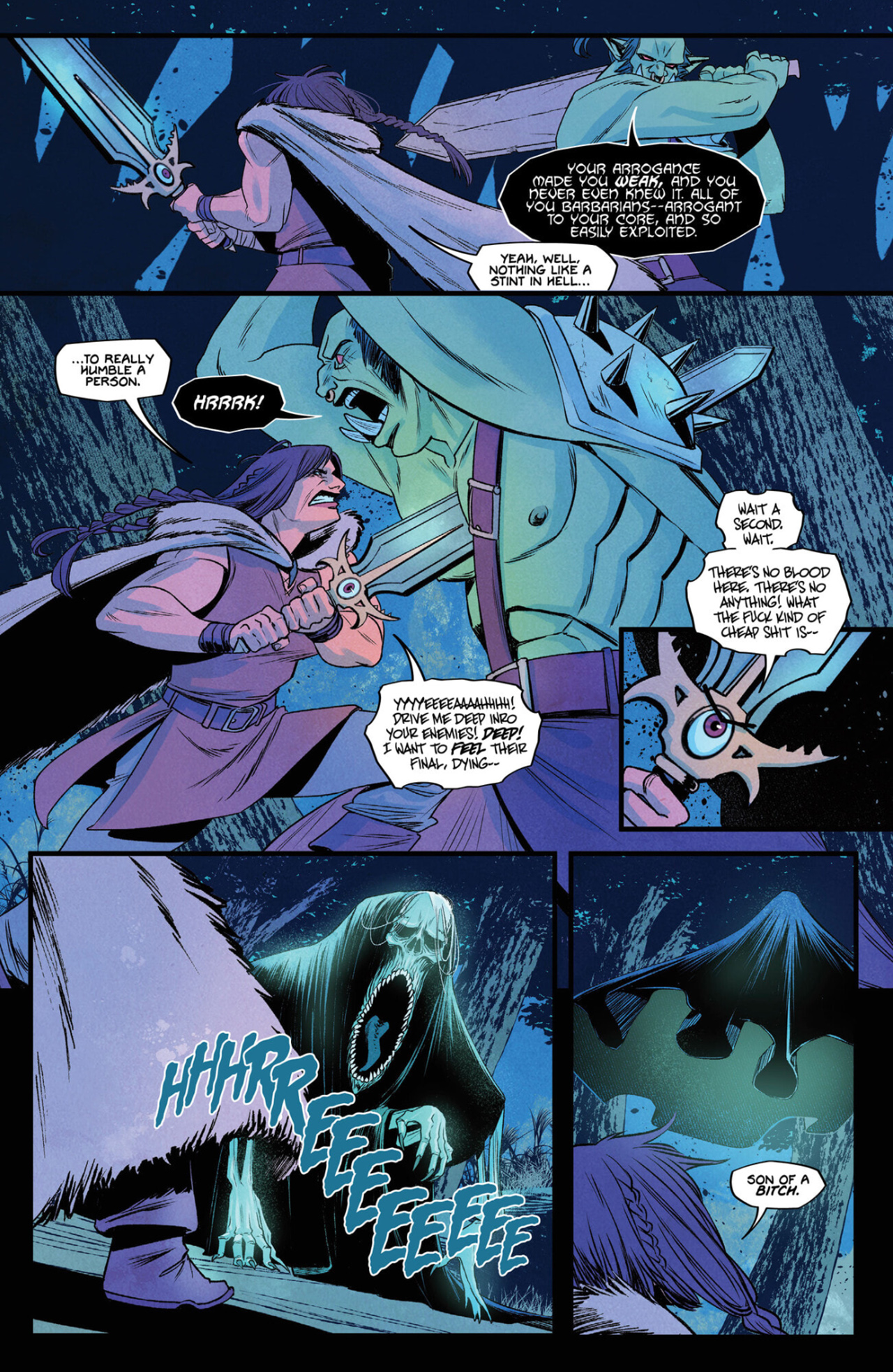 Read online Queen of Swords: A Barbaric Story comic -  Issue #2 - 21