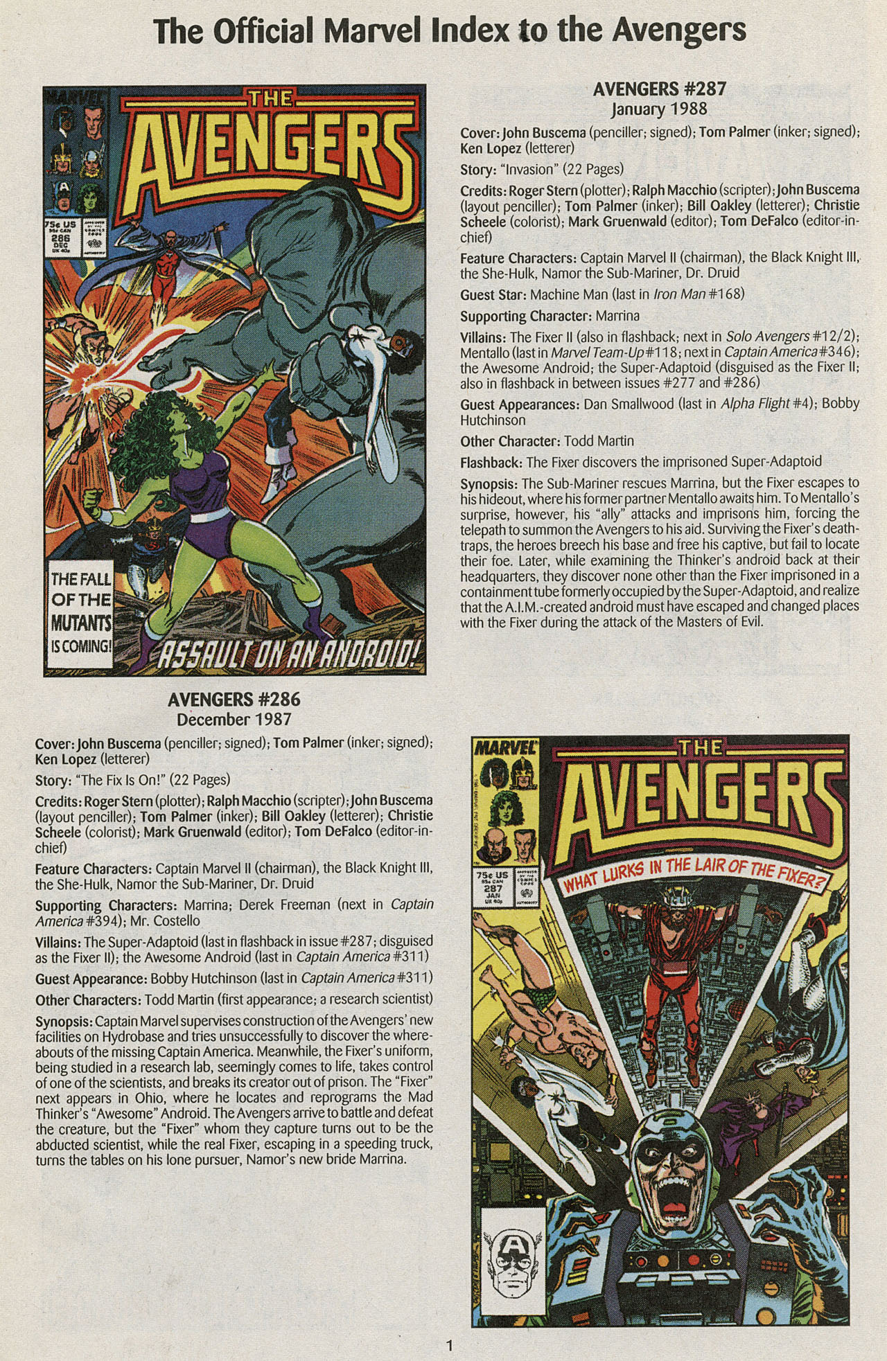 Read online The Official Marvel Index to the Avengers comic -  Issue #6 - 3