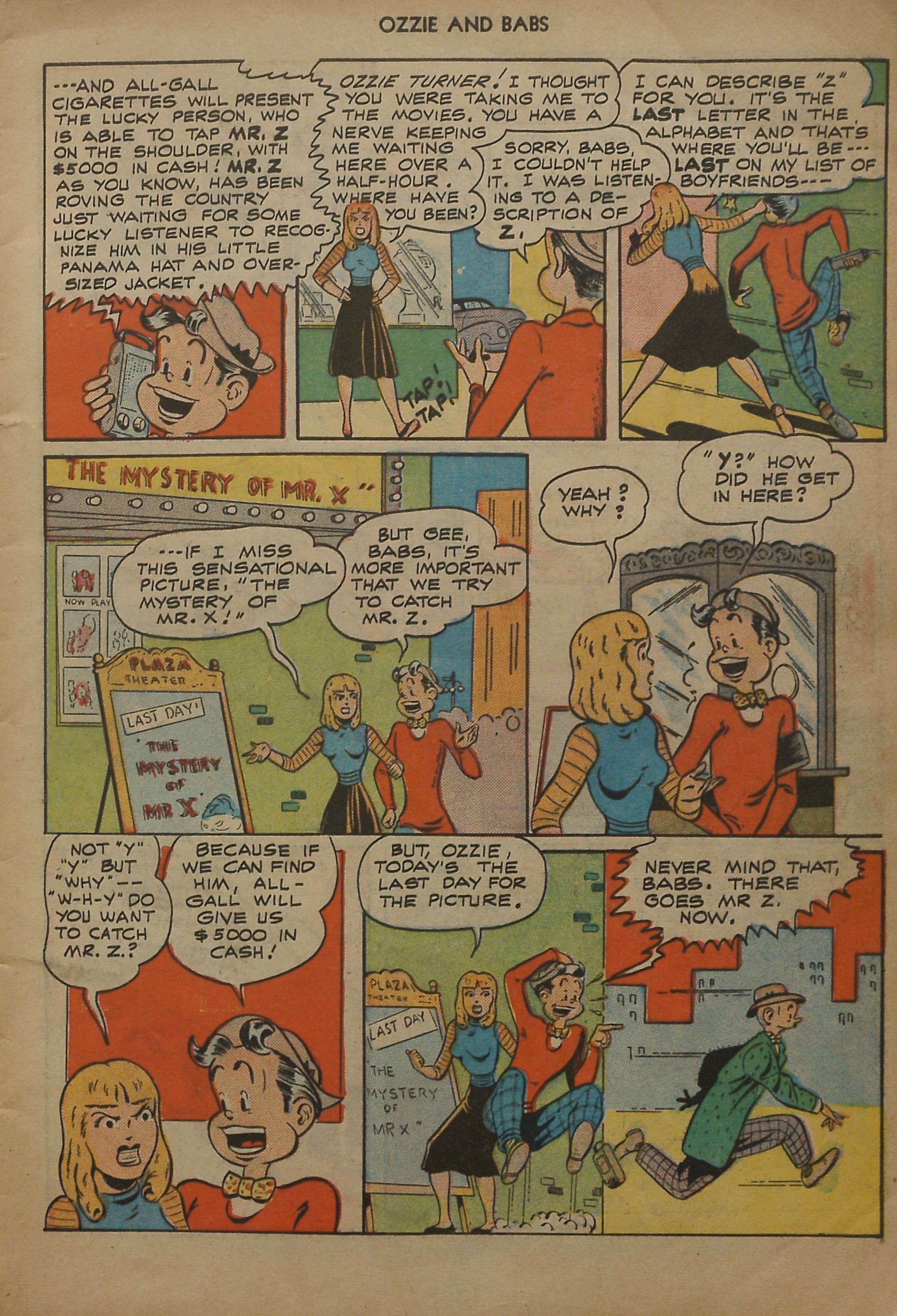Read online Ozzie And Babs comic -  Issue #5 - 5