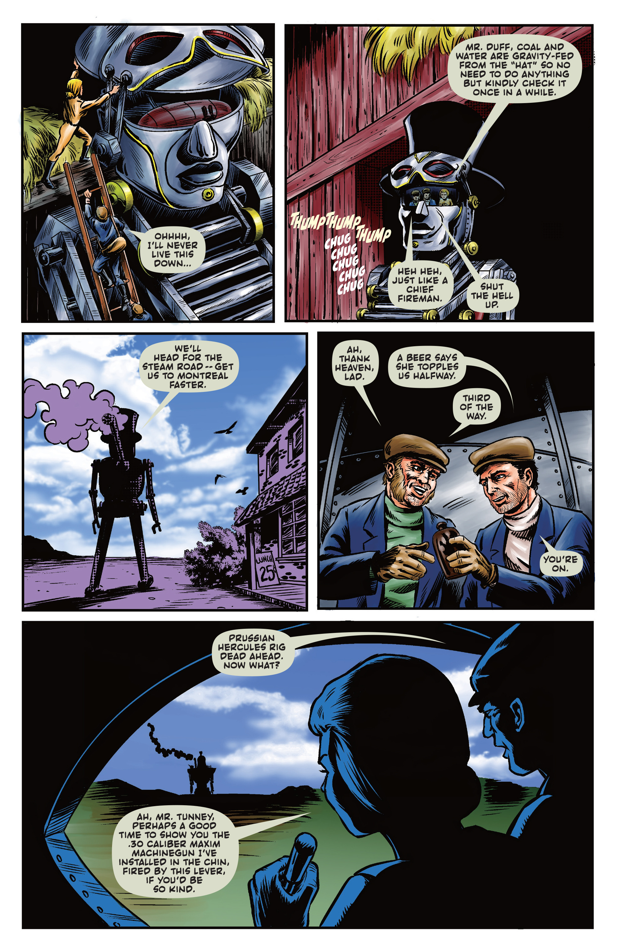 Read online Larry Blamire’s Steam Wars comic -  Issue #2 - 13