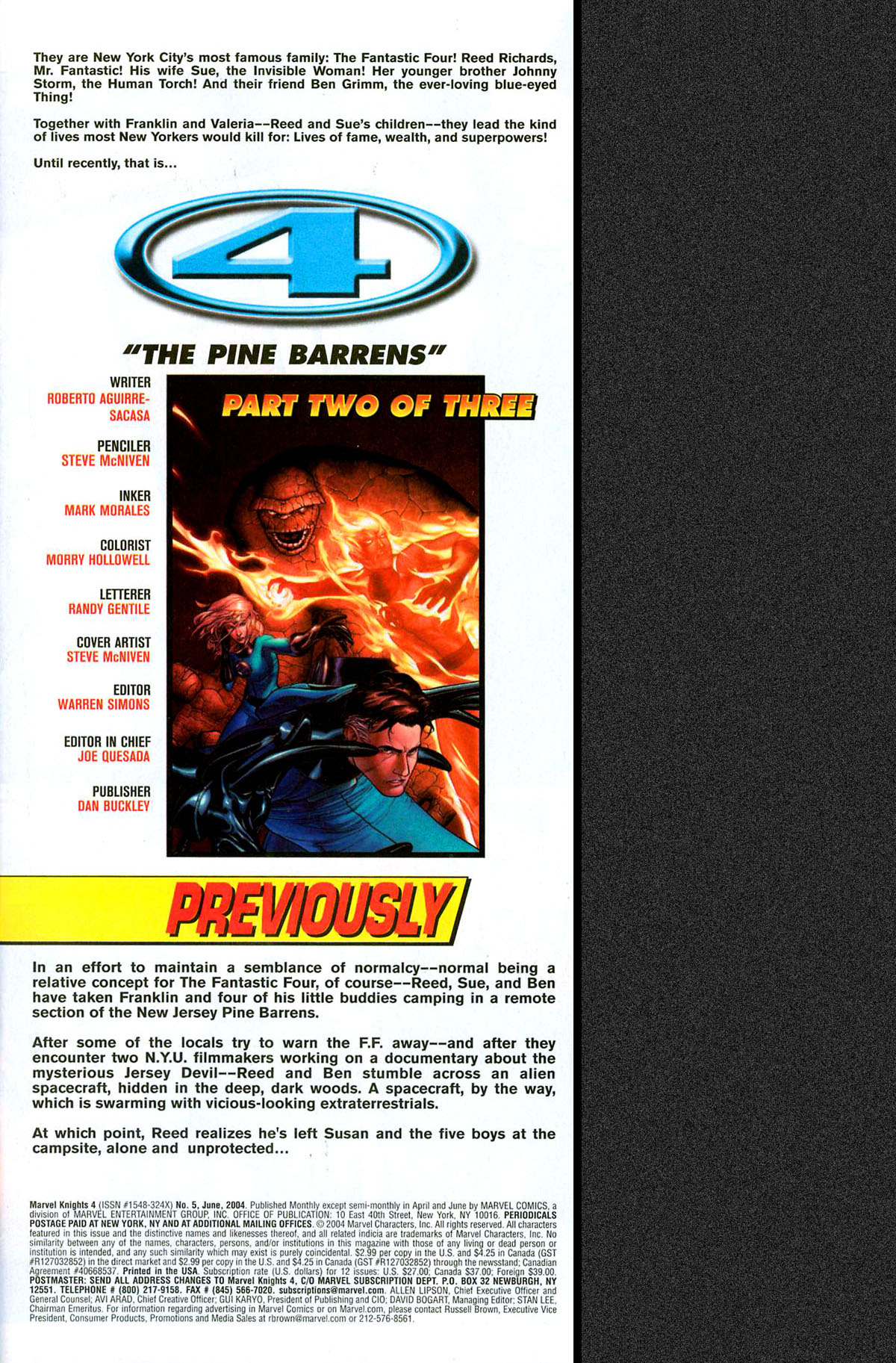 Read online Marvel Knights 4 comic -  Issue #6 - 2