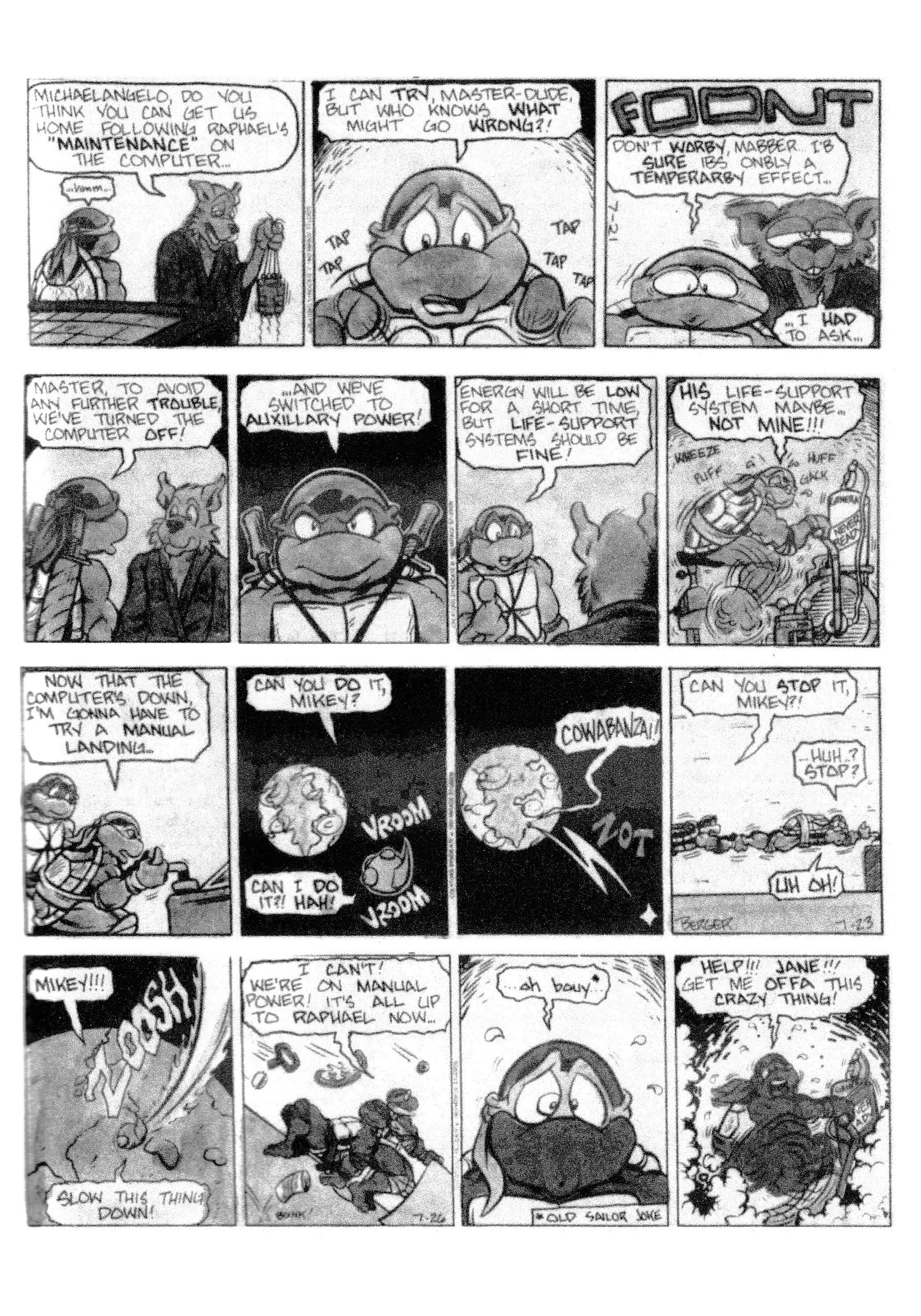 Read online Teenage Mutant Ninja Turtles: Complete Newspaper Daily Comic Strip Collection comic -  Issue # TPB 2 (Part 2) - 88