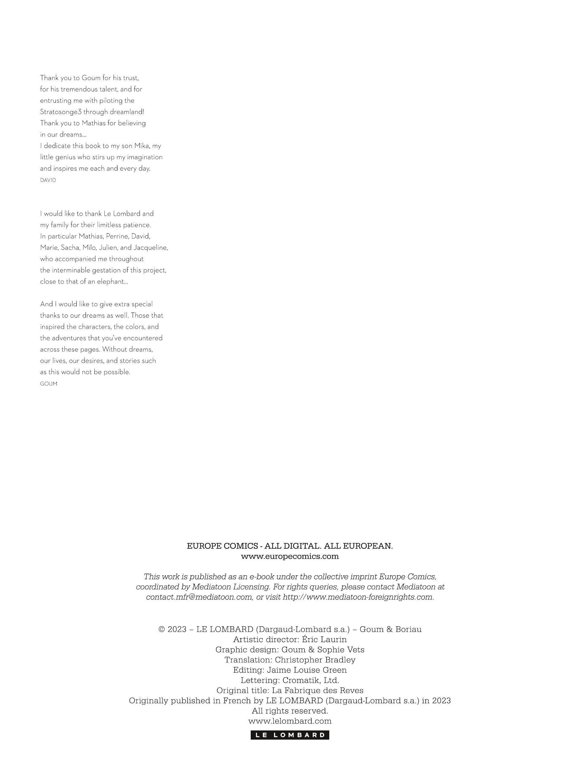 Read online The Dream Factory comic -  Issue # Full - 58