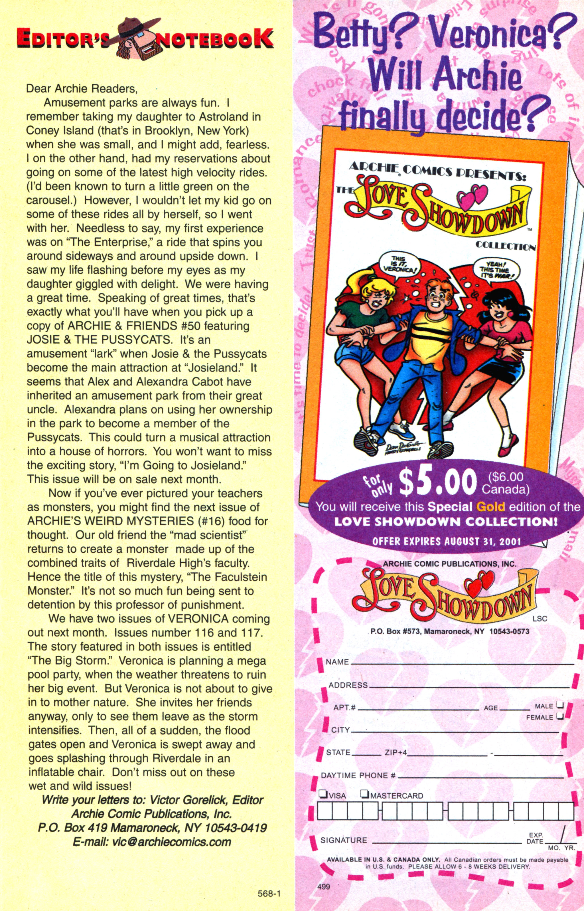 Read online Veronica comic -  Issue #116 - 19