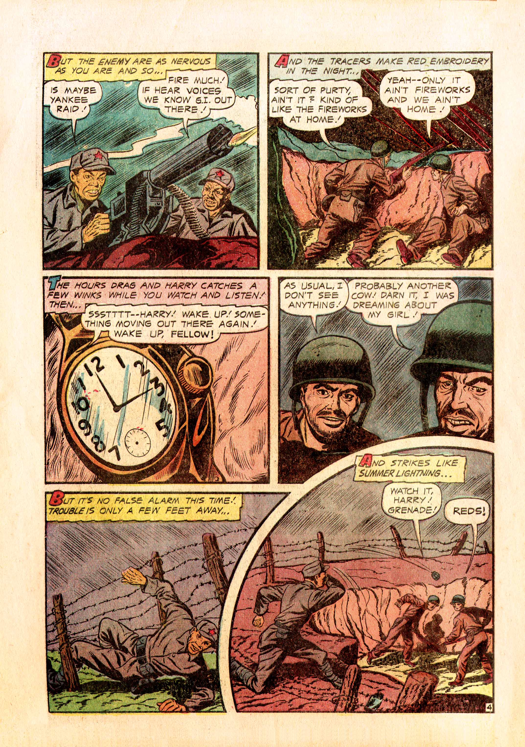 Read online Men in Action (1957) comic -  Issue #3 - 32