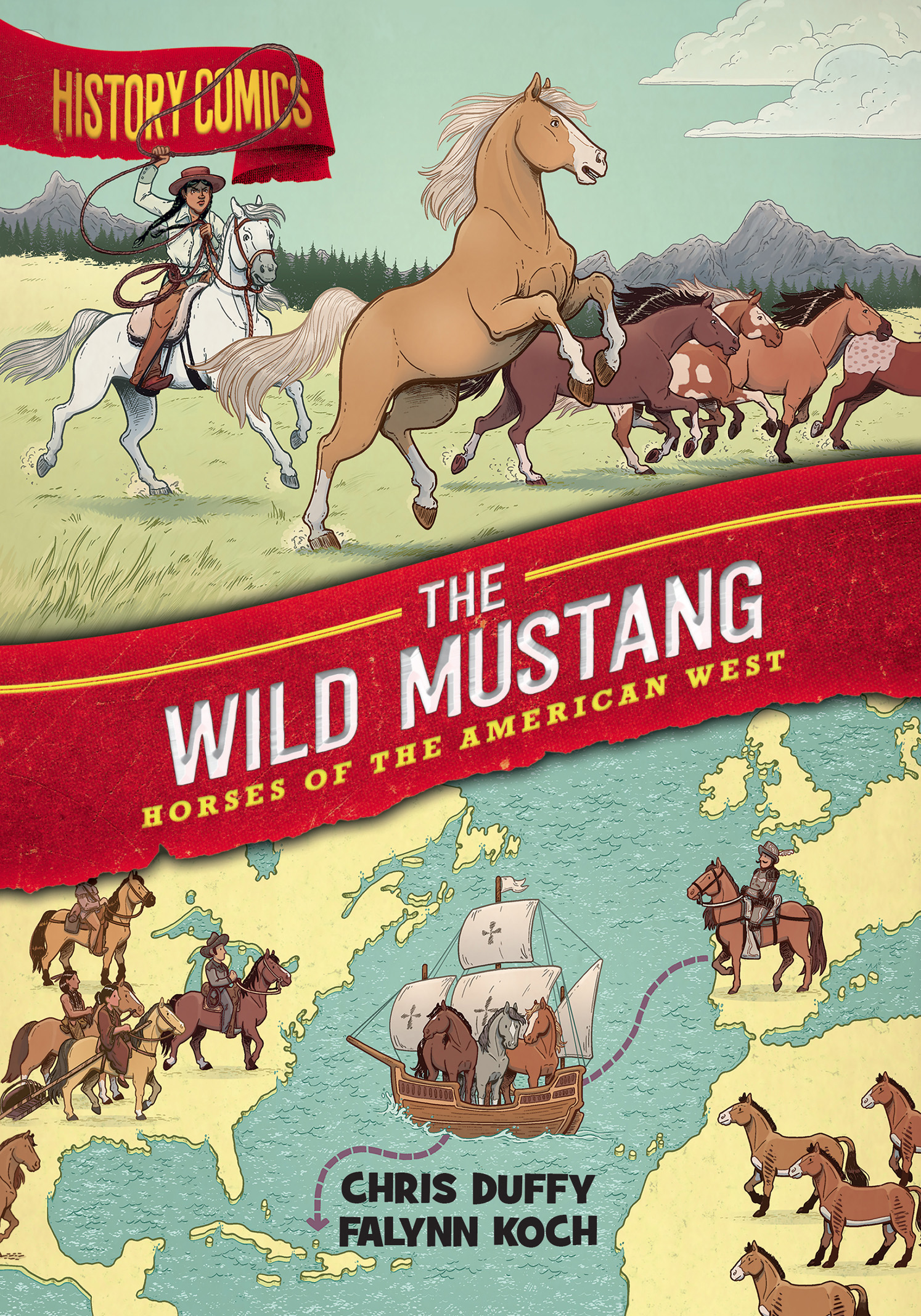 Read online History Comics comic -  Issue # The Wild Mustang - Horses of the American West - 1