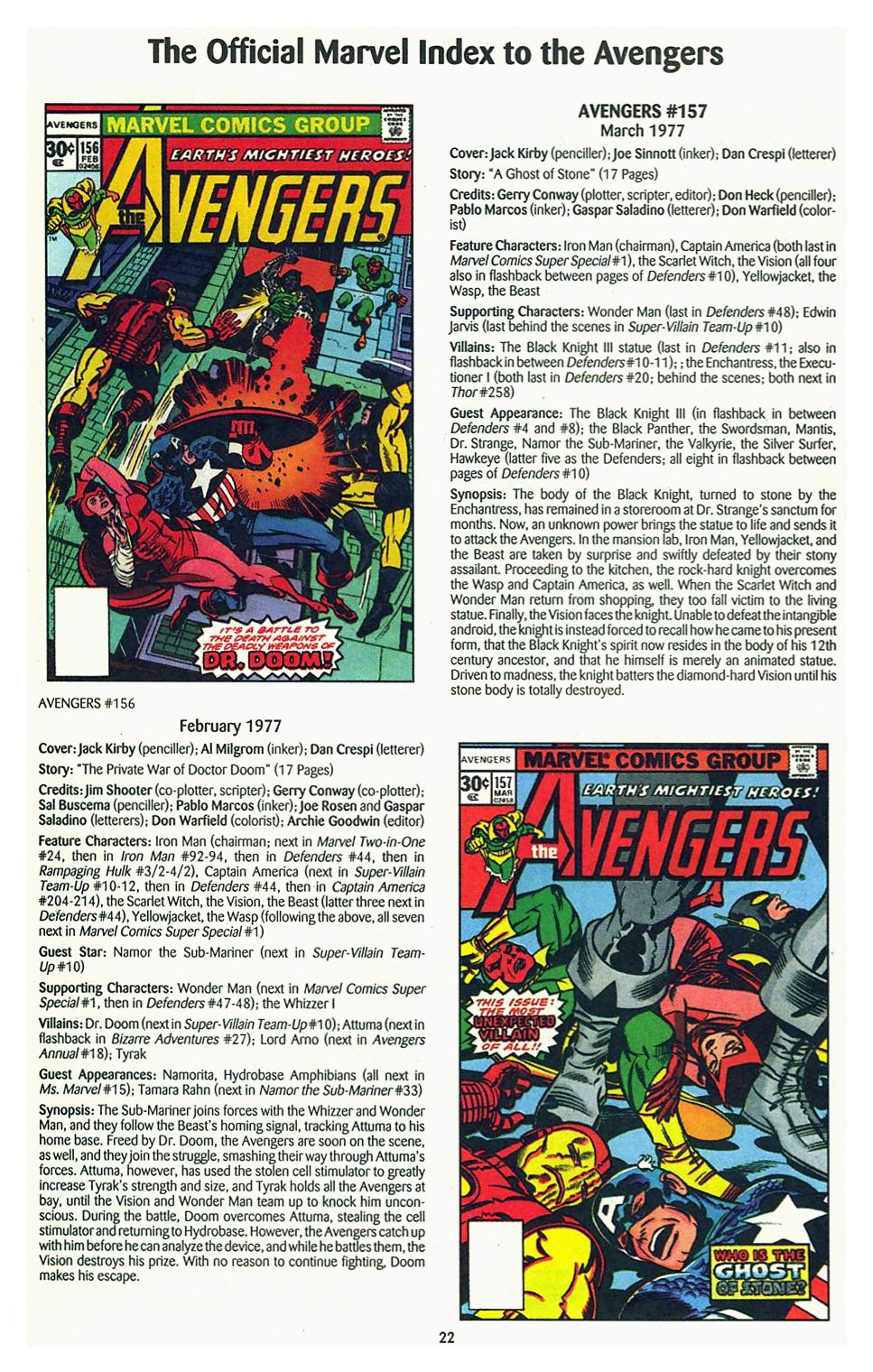 Read online The Official Marvel Index to the Avengers comic -  Issue #3 - 24