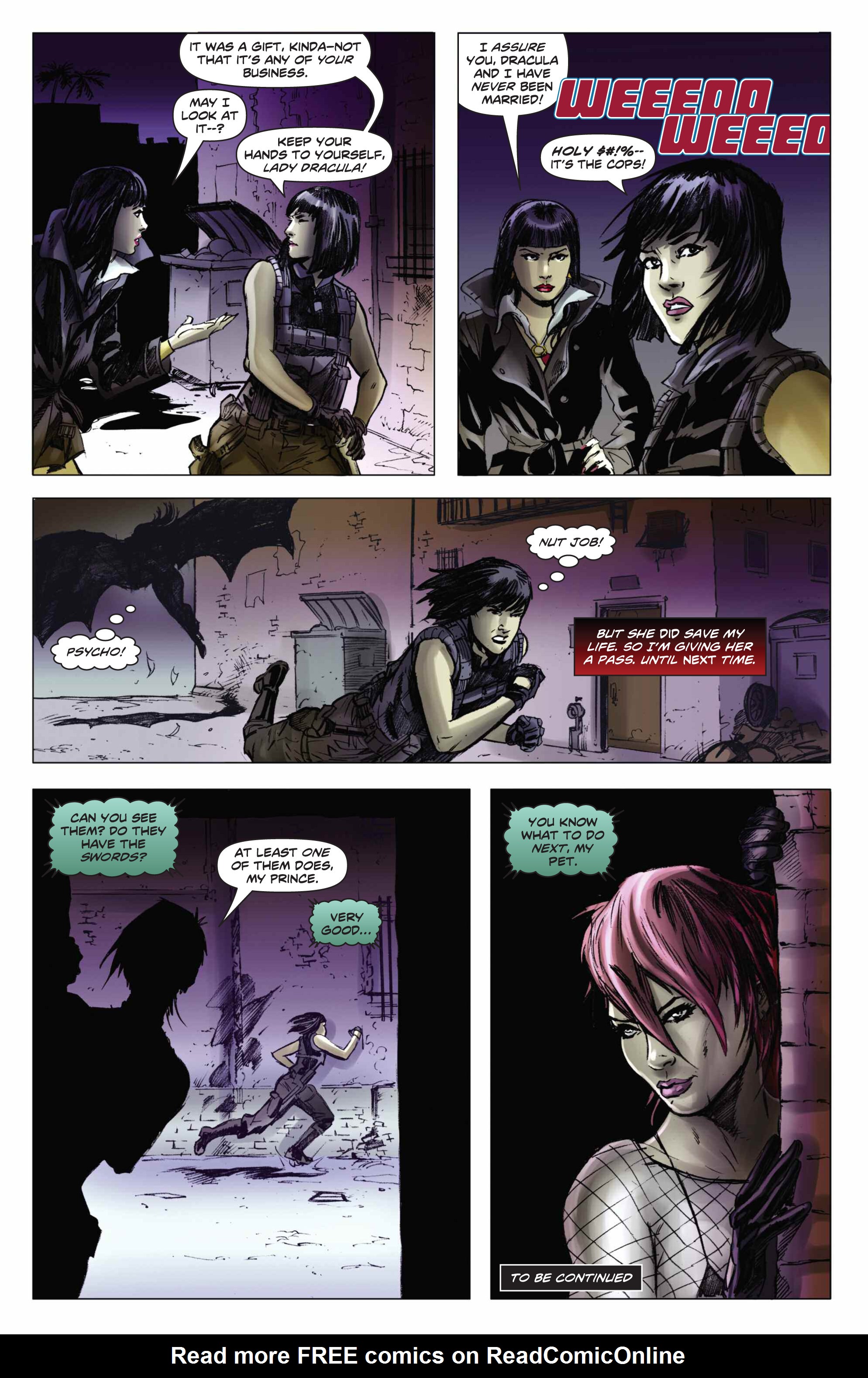 Read online Swords of Sorrow: Vampirella & Jennifer Blood comic -  Issue #1 - 24