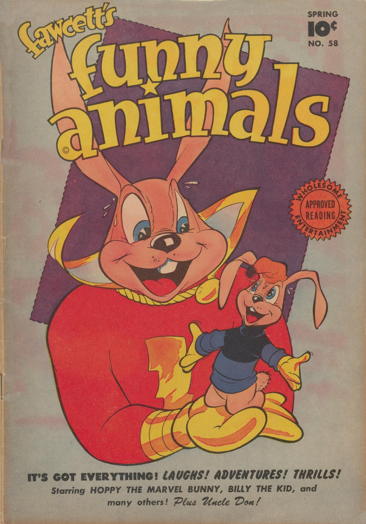 Read online Fawcett's Funny Animals comic -  Issue #58 - 1
