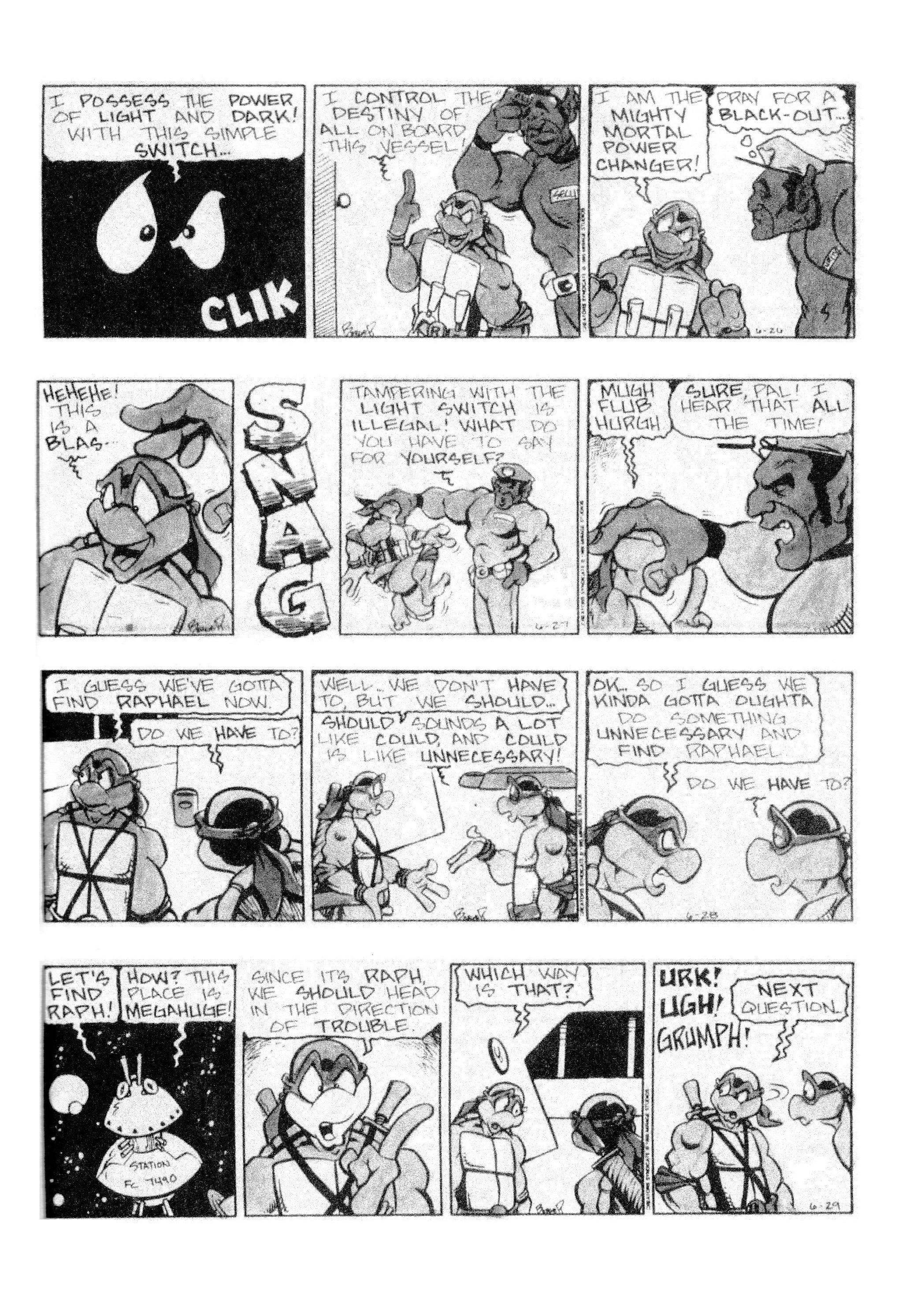 Read online Teenage Mutant Ninja Turtles: Complete Newspaper Daily Comic Strip Collection comic -  Issue # TPB 3 (Part 2) - 2