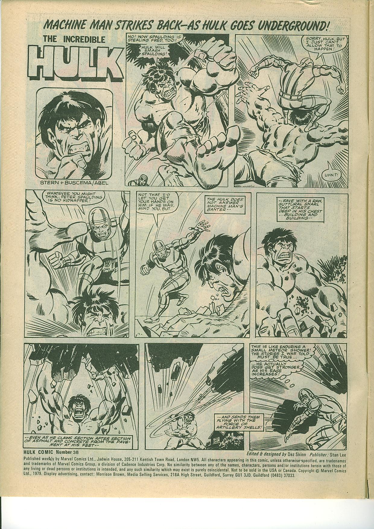 Read online Hulk Comic comic -  Issue #38 - 2