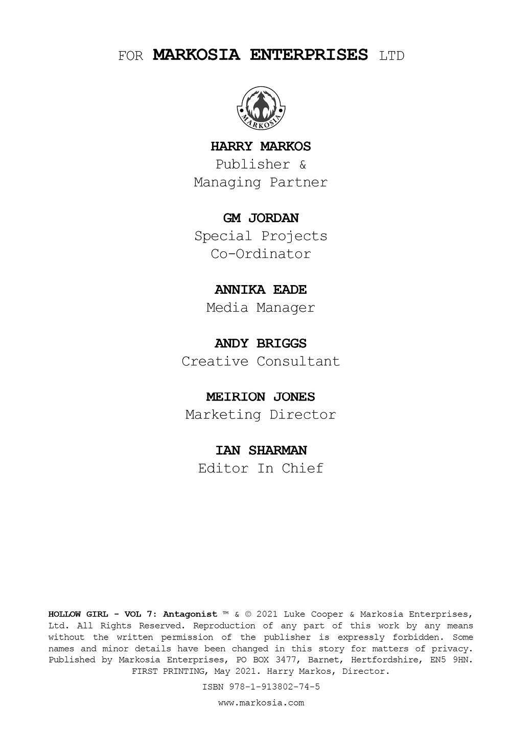 Read online Hollow Girl comic -  Issue #7 - 3