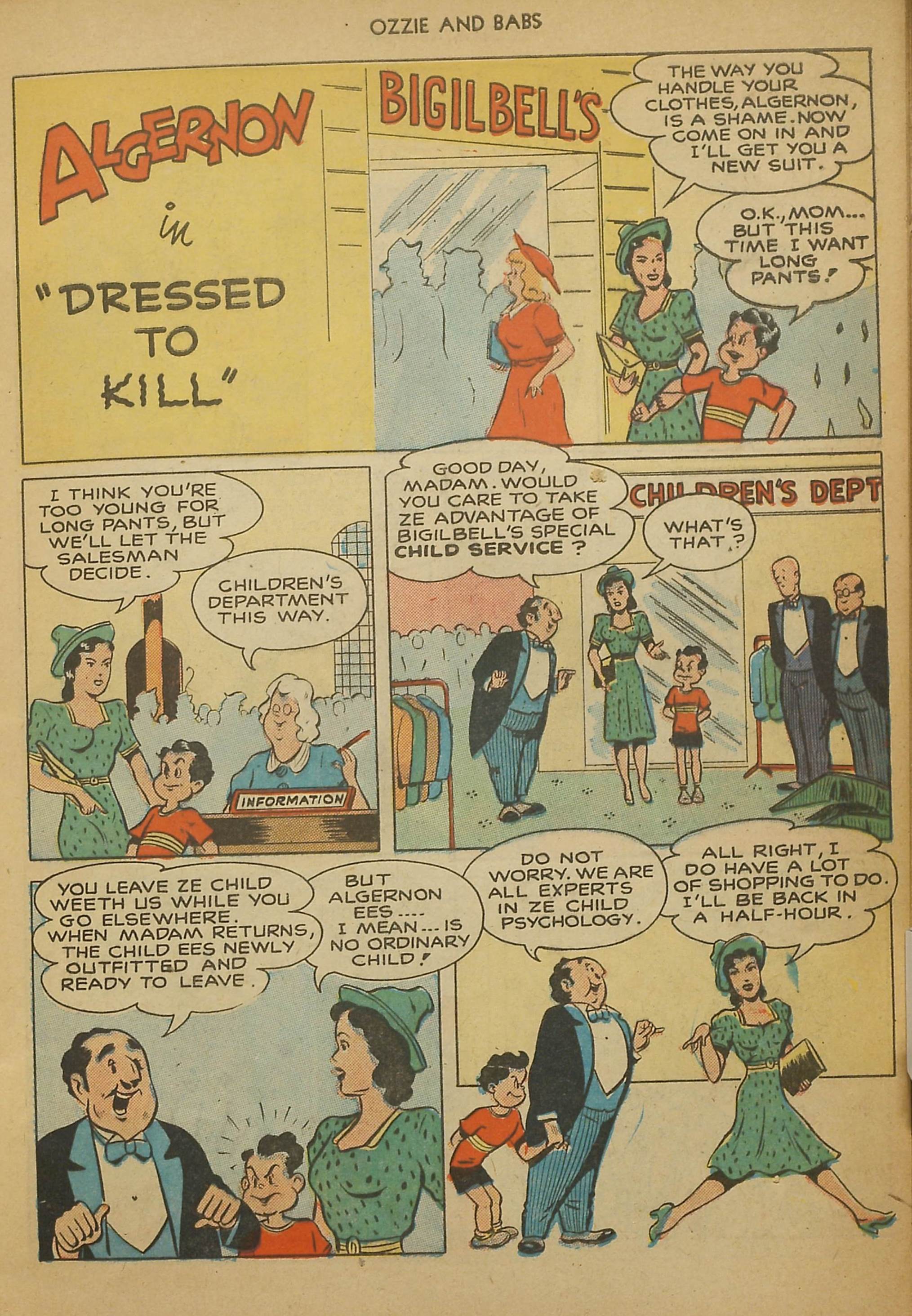 Read online Ozzie And Babs comic -  Issue #3 - 21