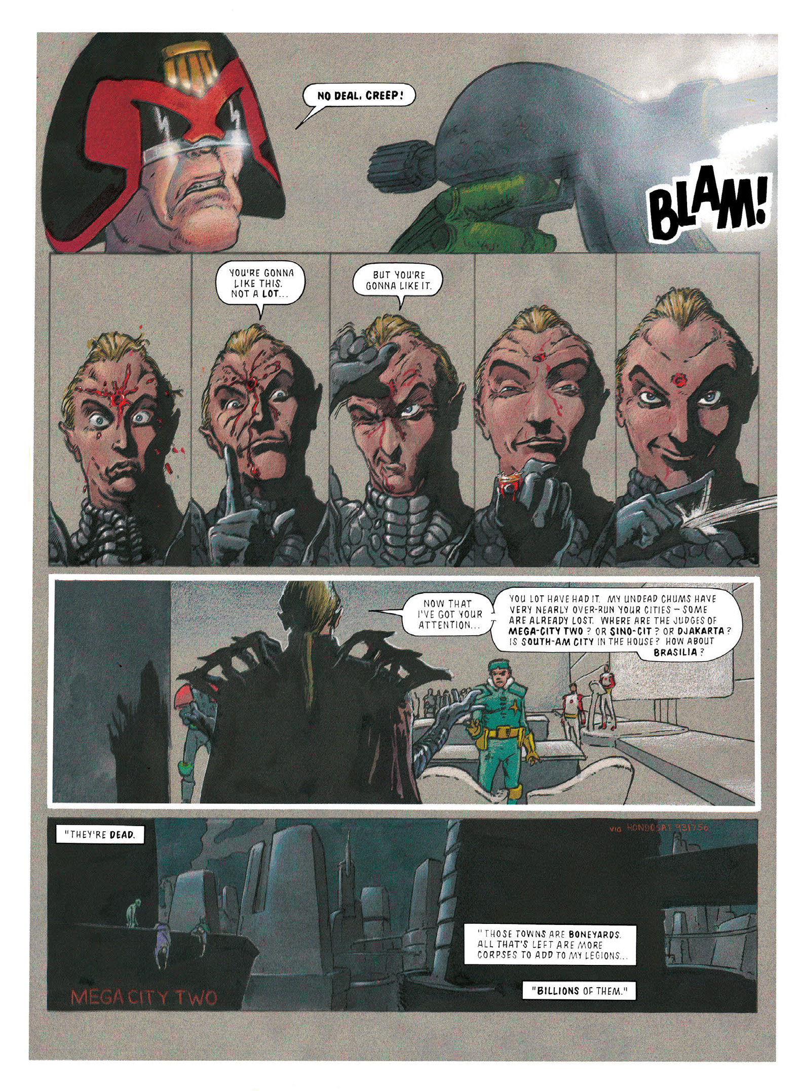 Read online Essential Judge Dredd: Judgement Day comic -  Issue # TPB - 85