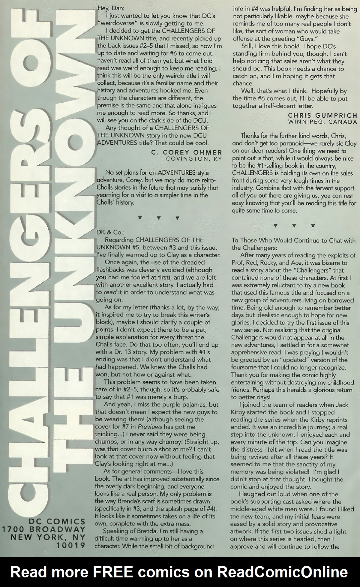 Read online Challengers of the Unknown (1997) comic -  Issue #9 - 24