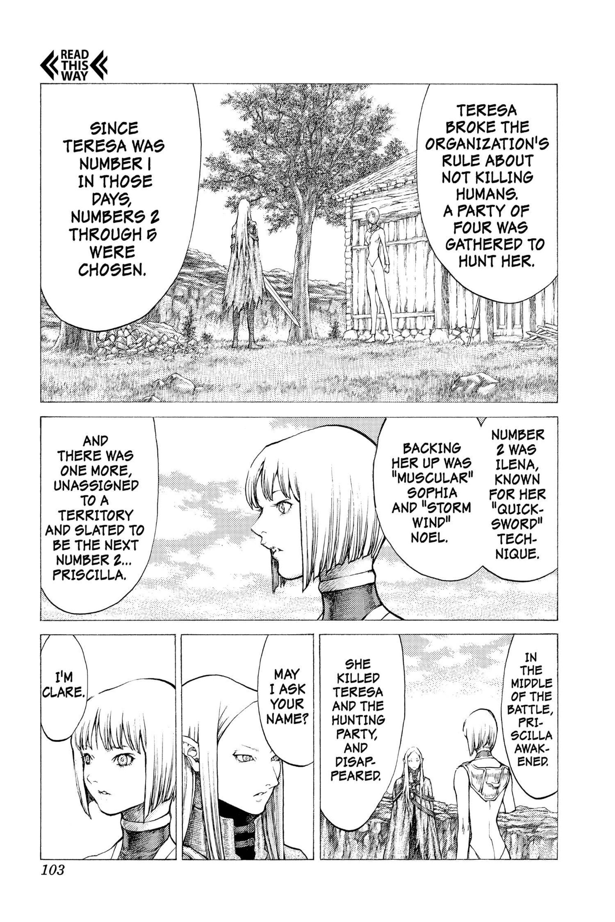 Read online Claymore comic -  Issue #7 - 96