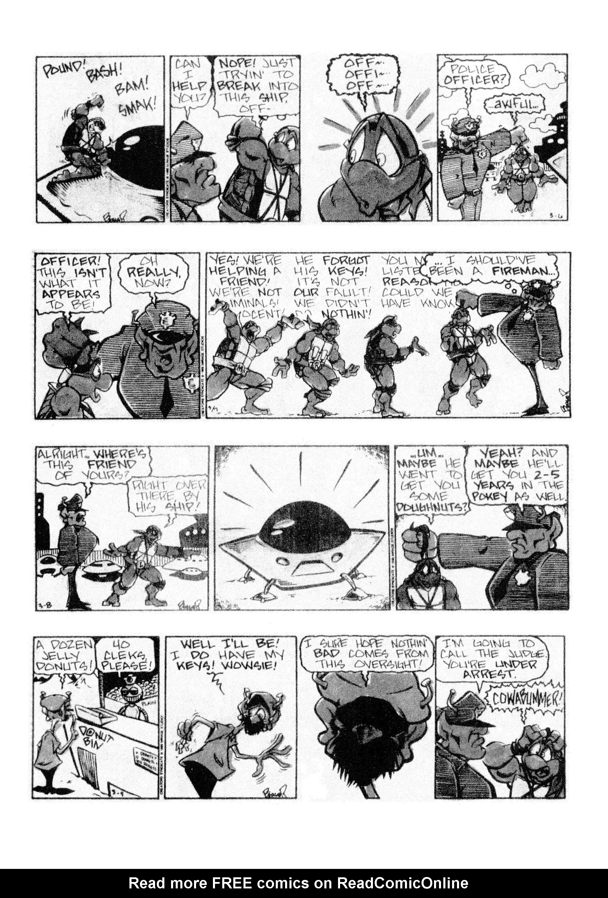 Read online Teenage Mutant Ninja Turtles: Complete Newspaper Daily Comic Strip Collection comic -  Issue # TPB 3 (Part 1) - 81