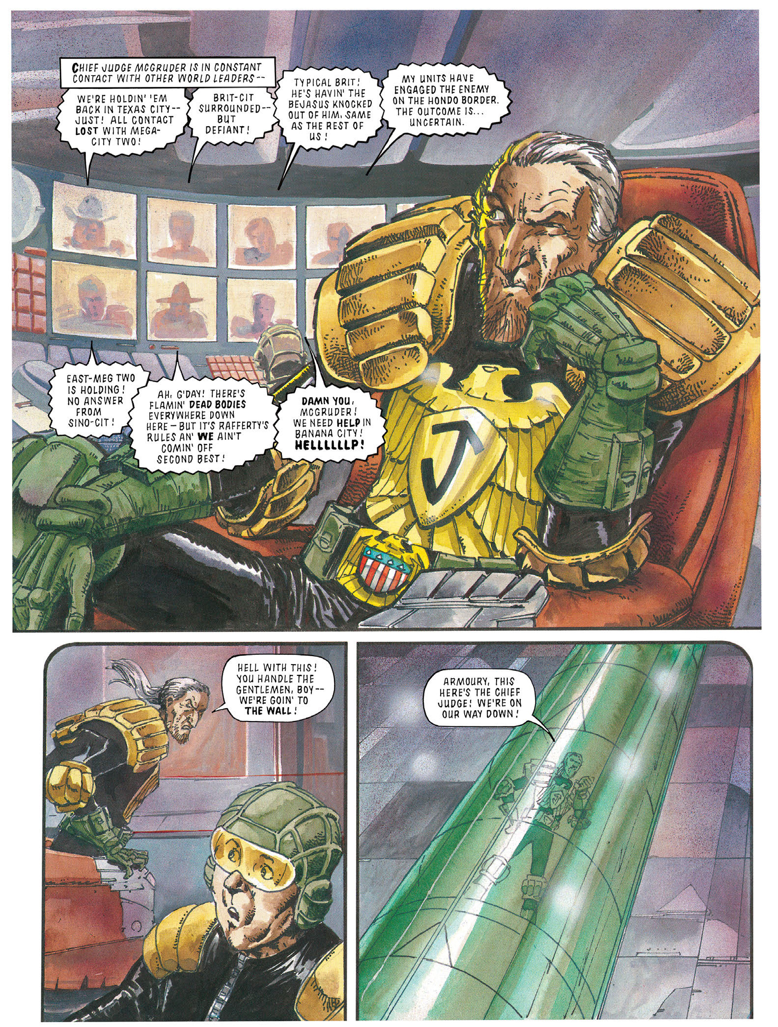 Read online Essential Judge Dredd: Judgement Day comic -  Issue # TPB - 54