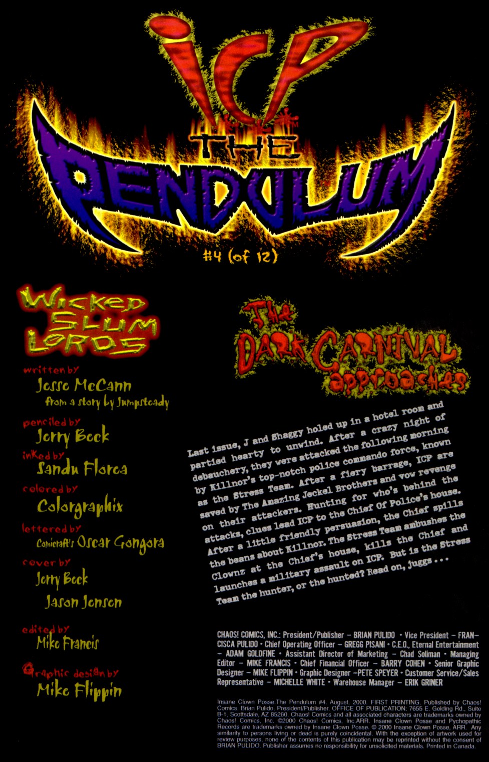 Read online Insane Clown Posse: The Pendulum comic -  Issue #4 - 2