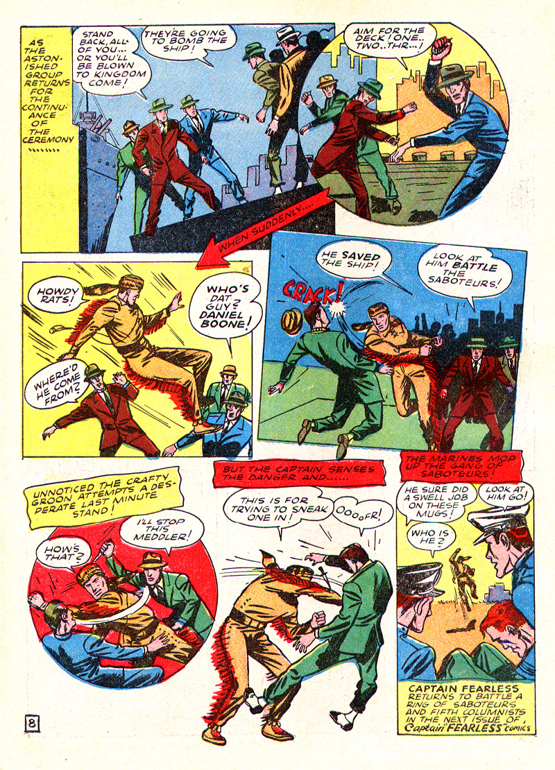 Read online Captain Fearless comic -  Issue #1 - 10