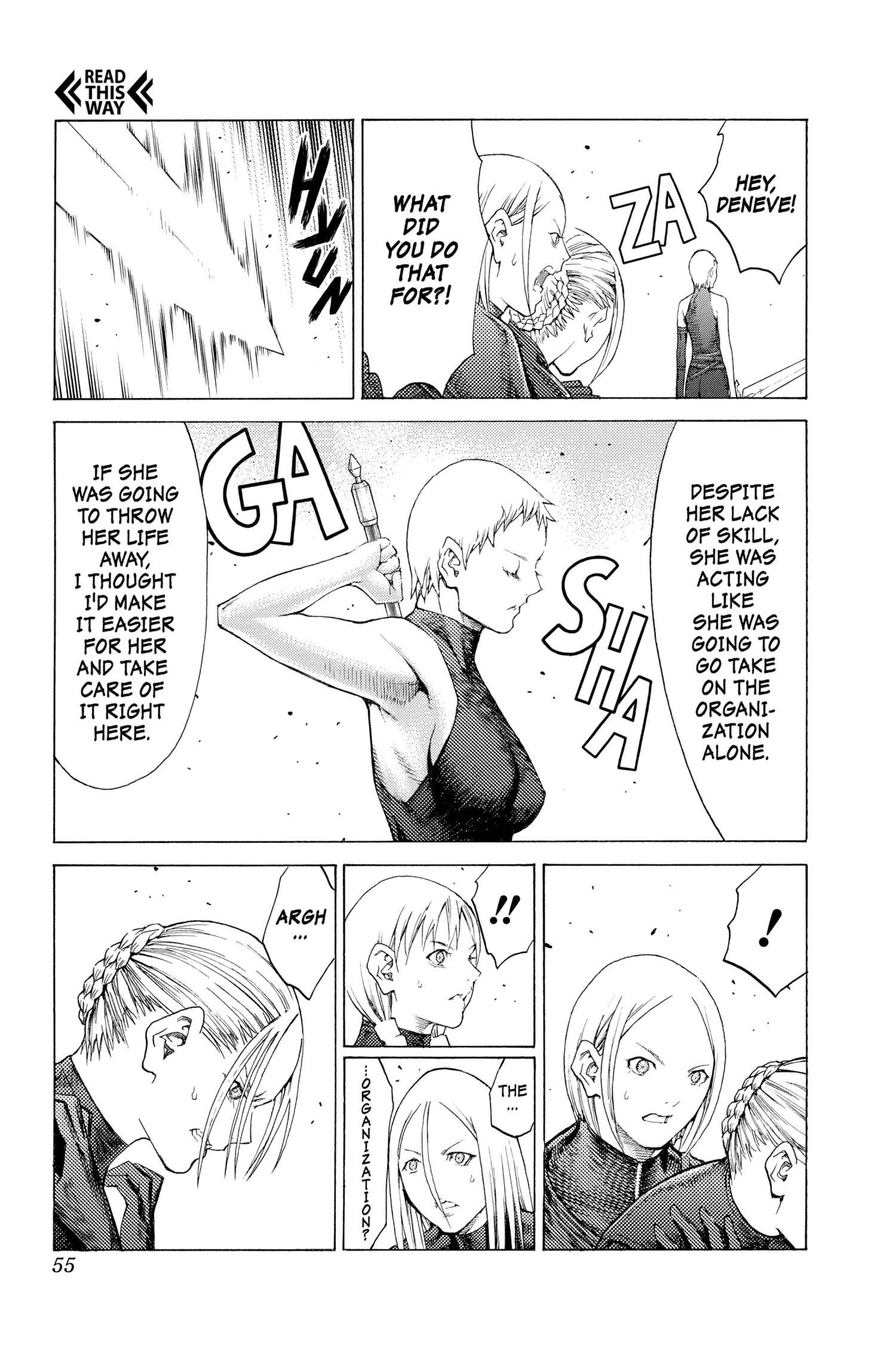 Read online Claymore comic -  Issue #20 - 52