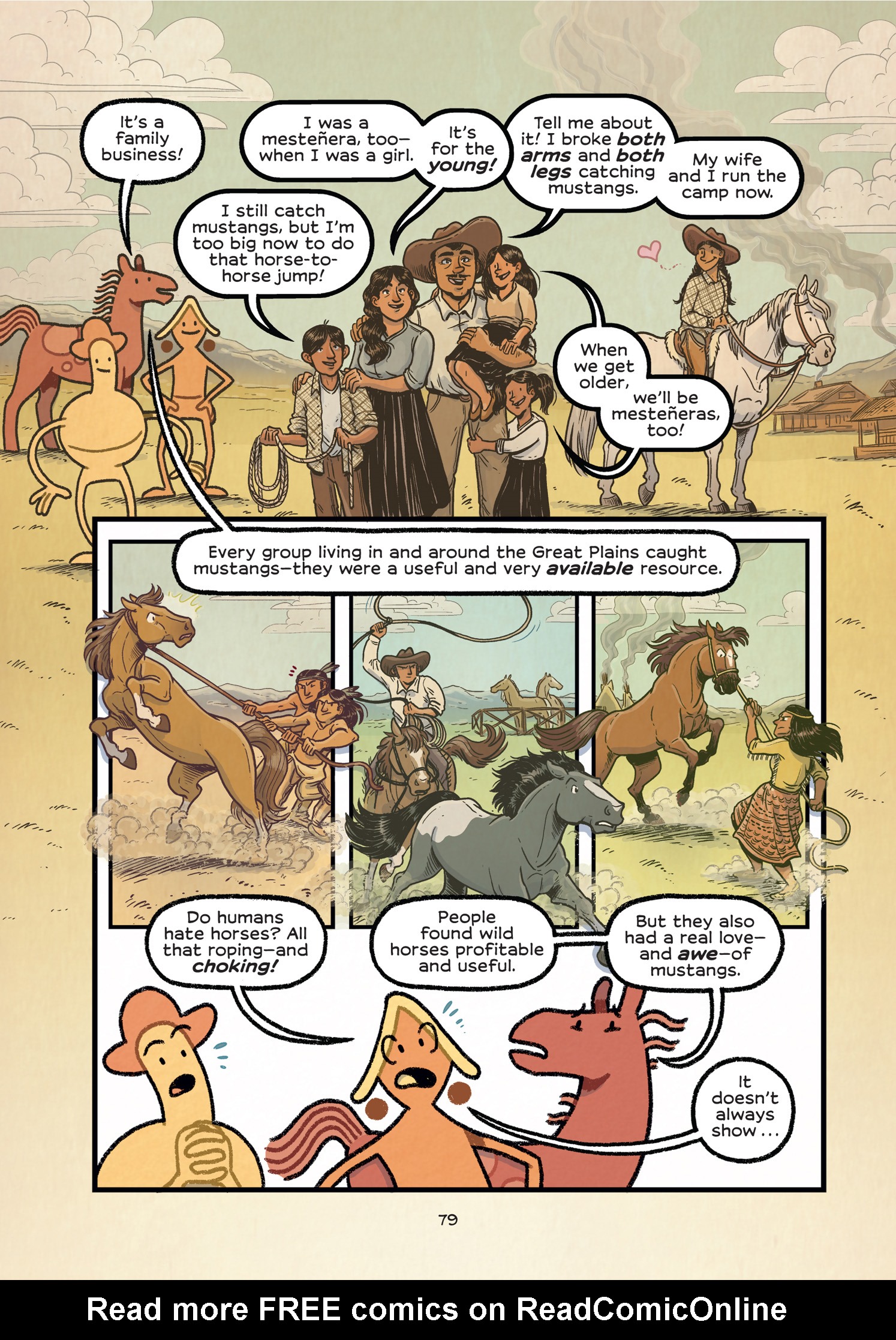 Read online History Comics comic -  Issue # The Wild Mustang - Horses of the American West - 75