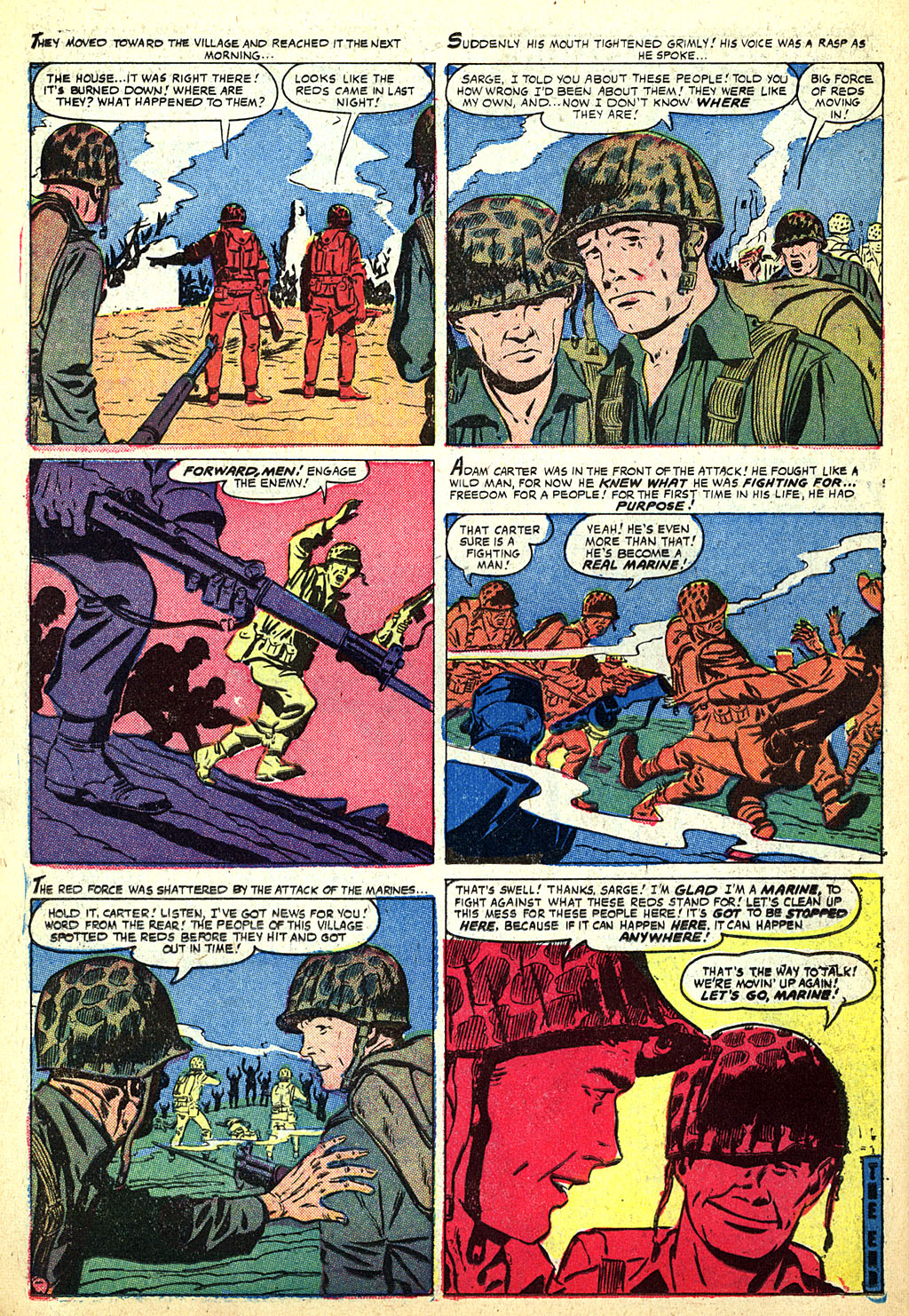 Read online Marines in Action comic -  Issue #14 - 14
