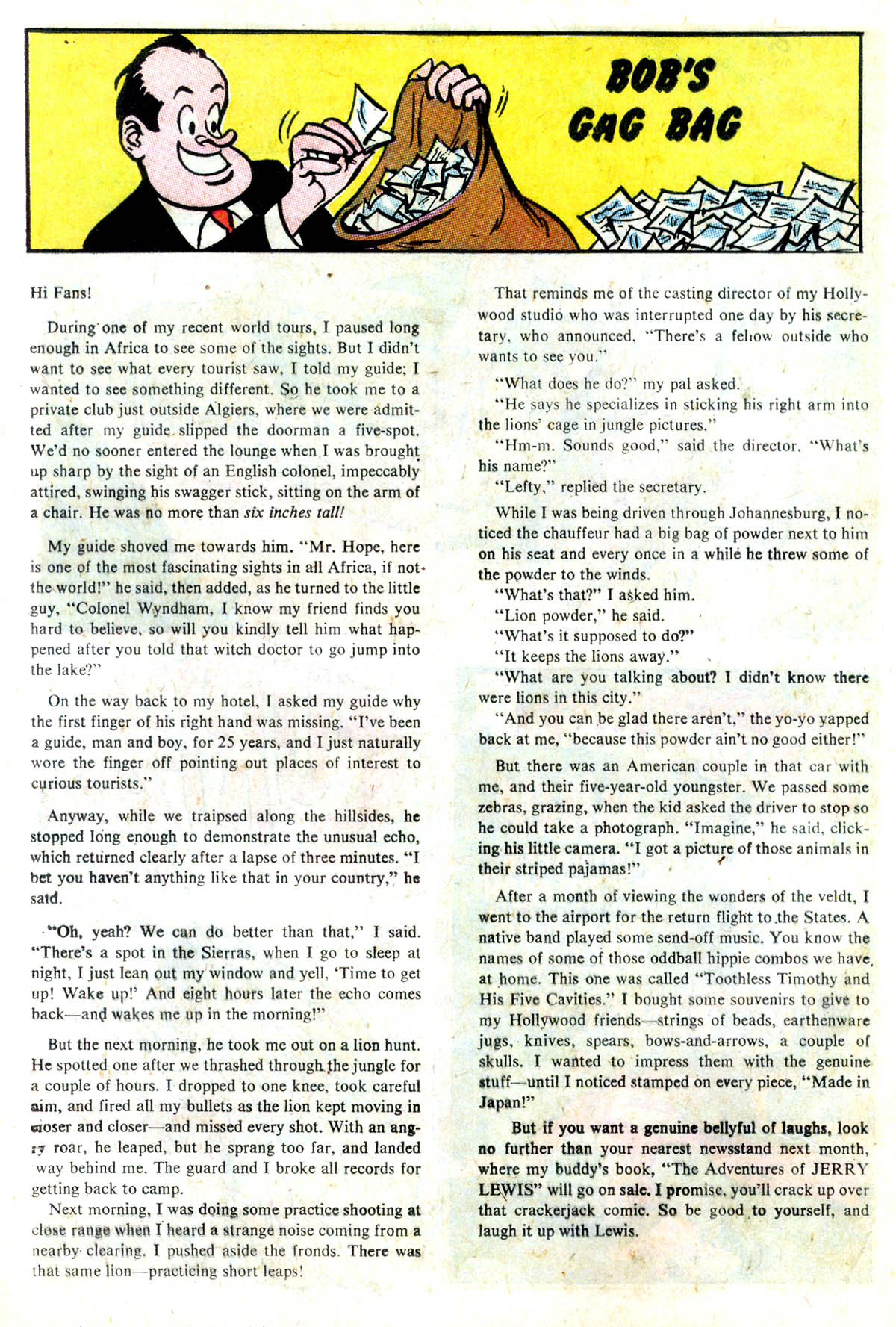 Read online The Adventures of Bob Hope comic -  Issue #109 - 20
