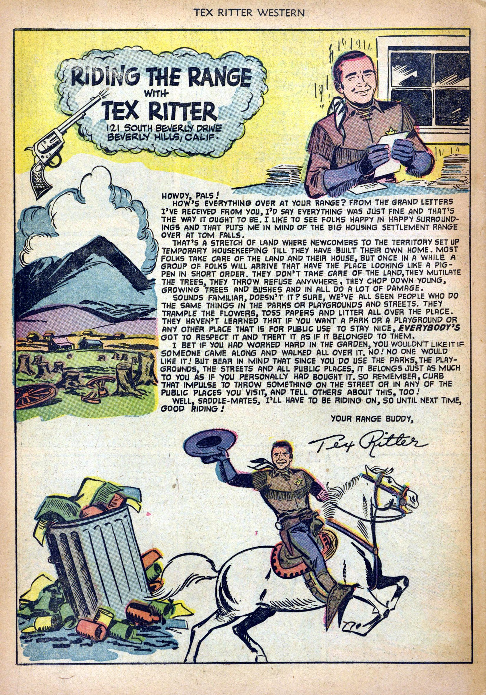 Read online Tex Ritter Western comic -  Issue #10 - 34