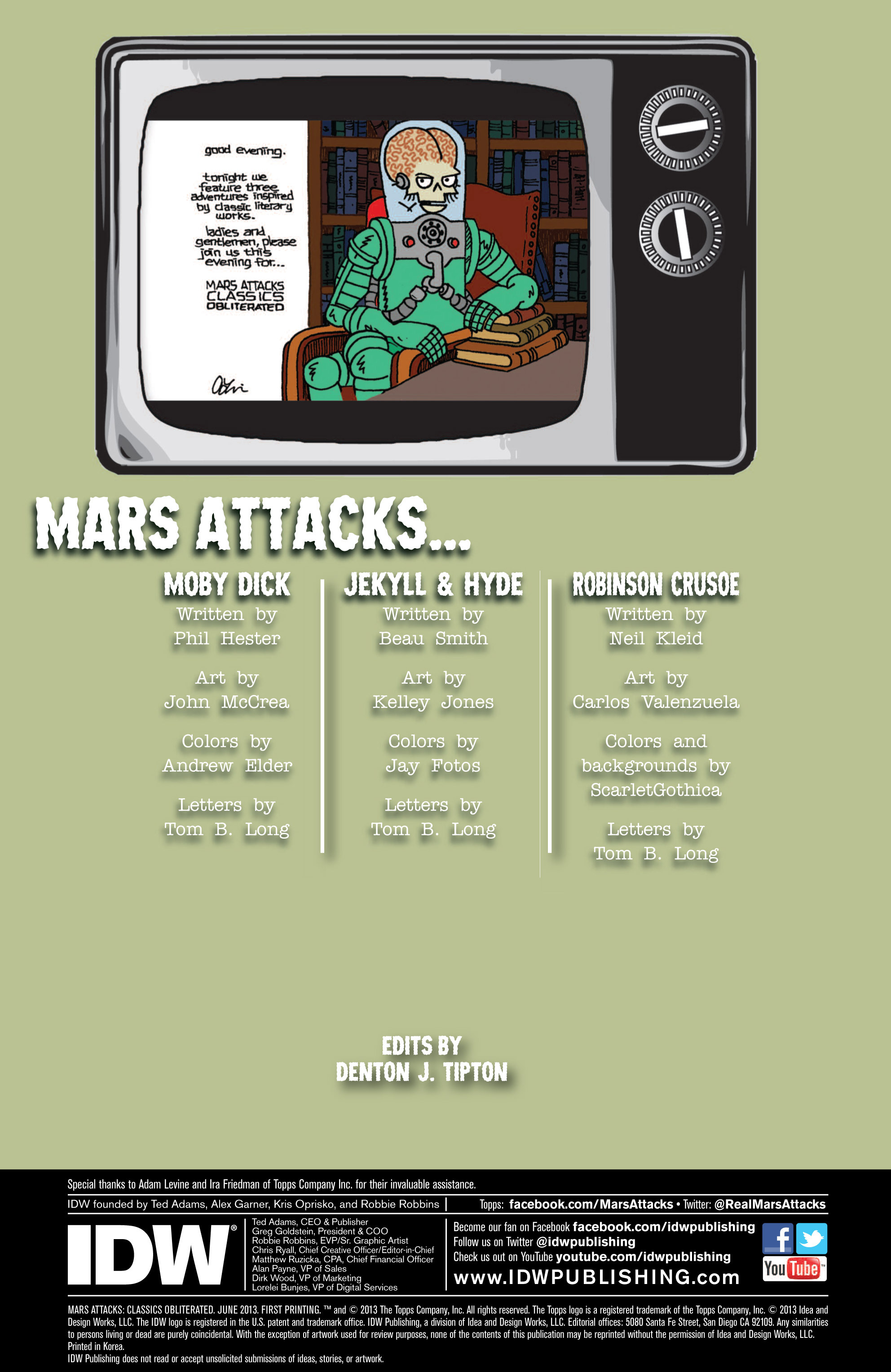 Read online Mars Attacks: Classics Obliterated comic -  Issue # Full - 3