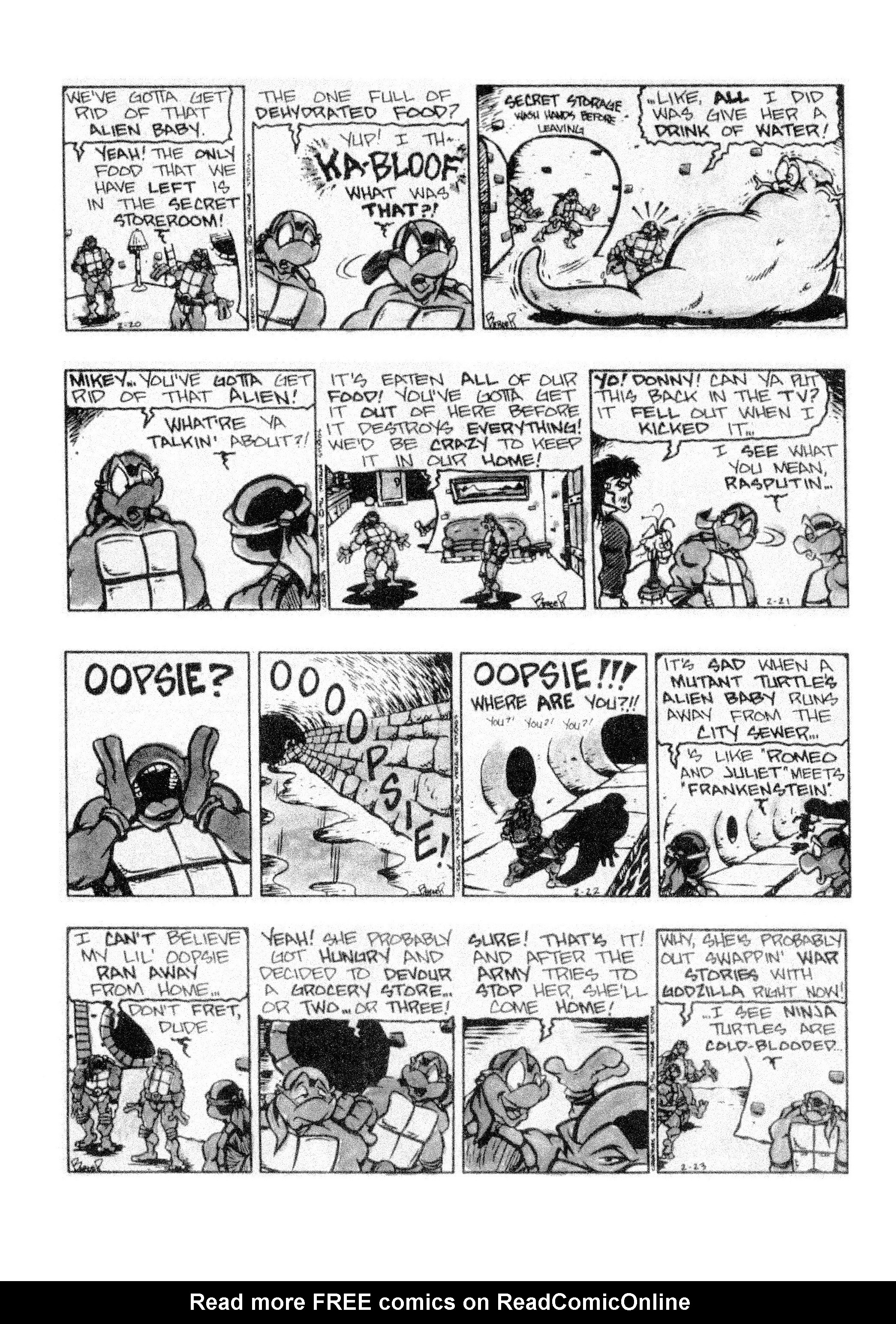 Read online Teenage Mutant Ninja Turtles: Complete Newspaper Daily Comic Strip Collection comic -  Issue # TPB 3 (Part 2) - 44