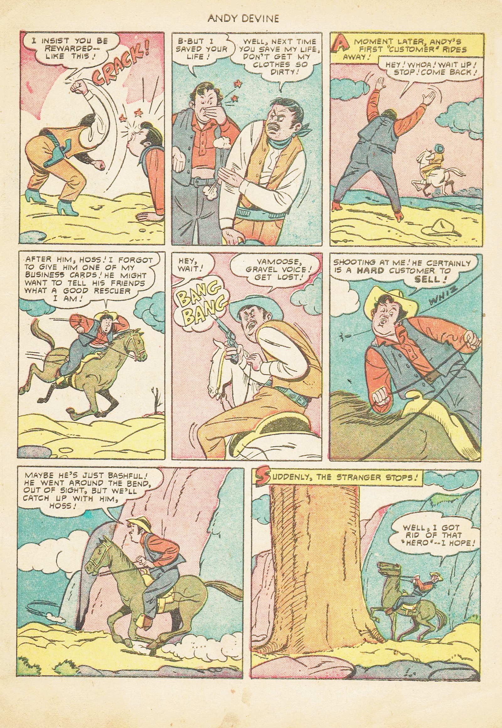 Read online Andy Devine Western comic -  Issue #2 - 7