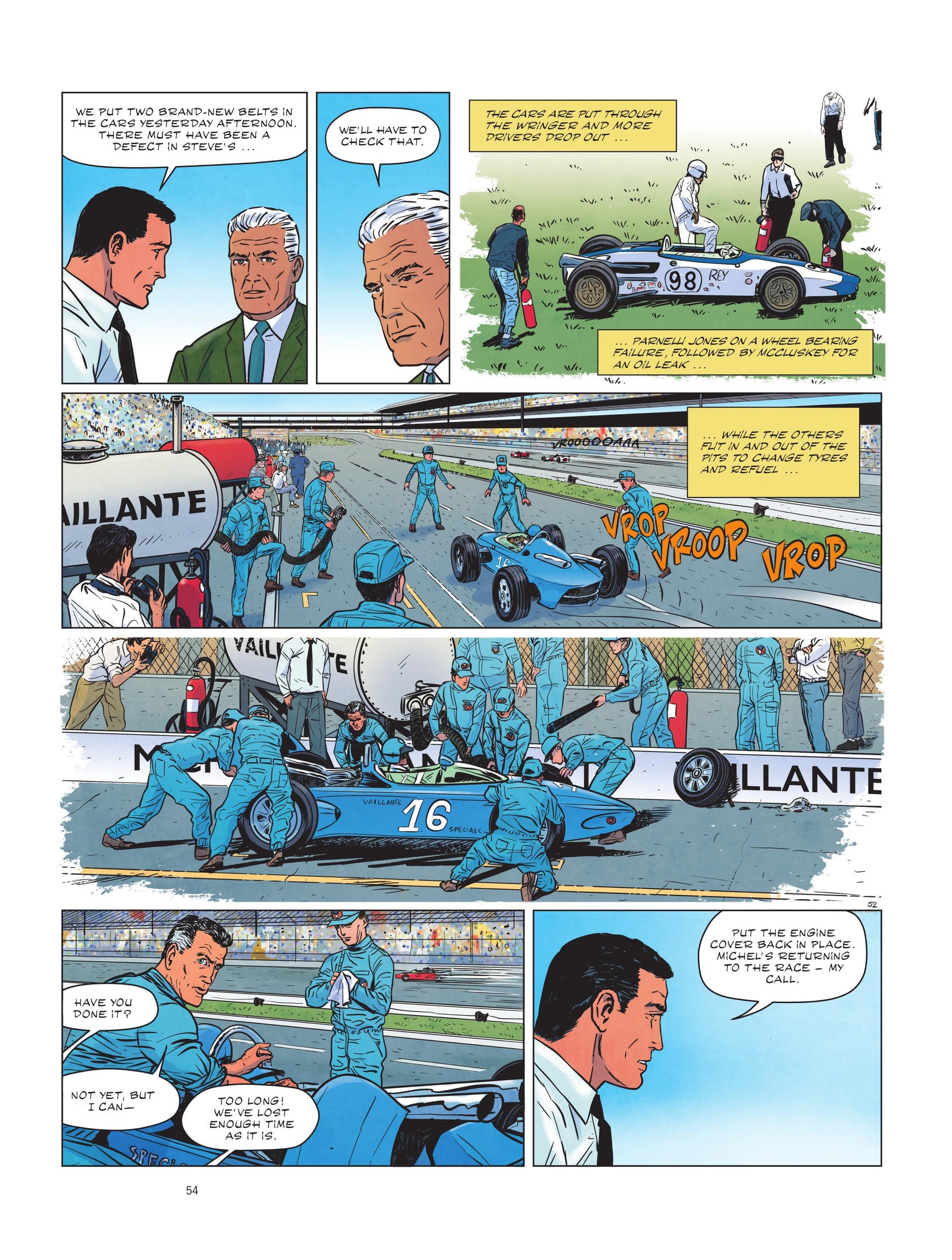 Read online Michel Vaillant: Legendary Races: In the Hell of Indianapolis comic -  Issue # Full - 55