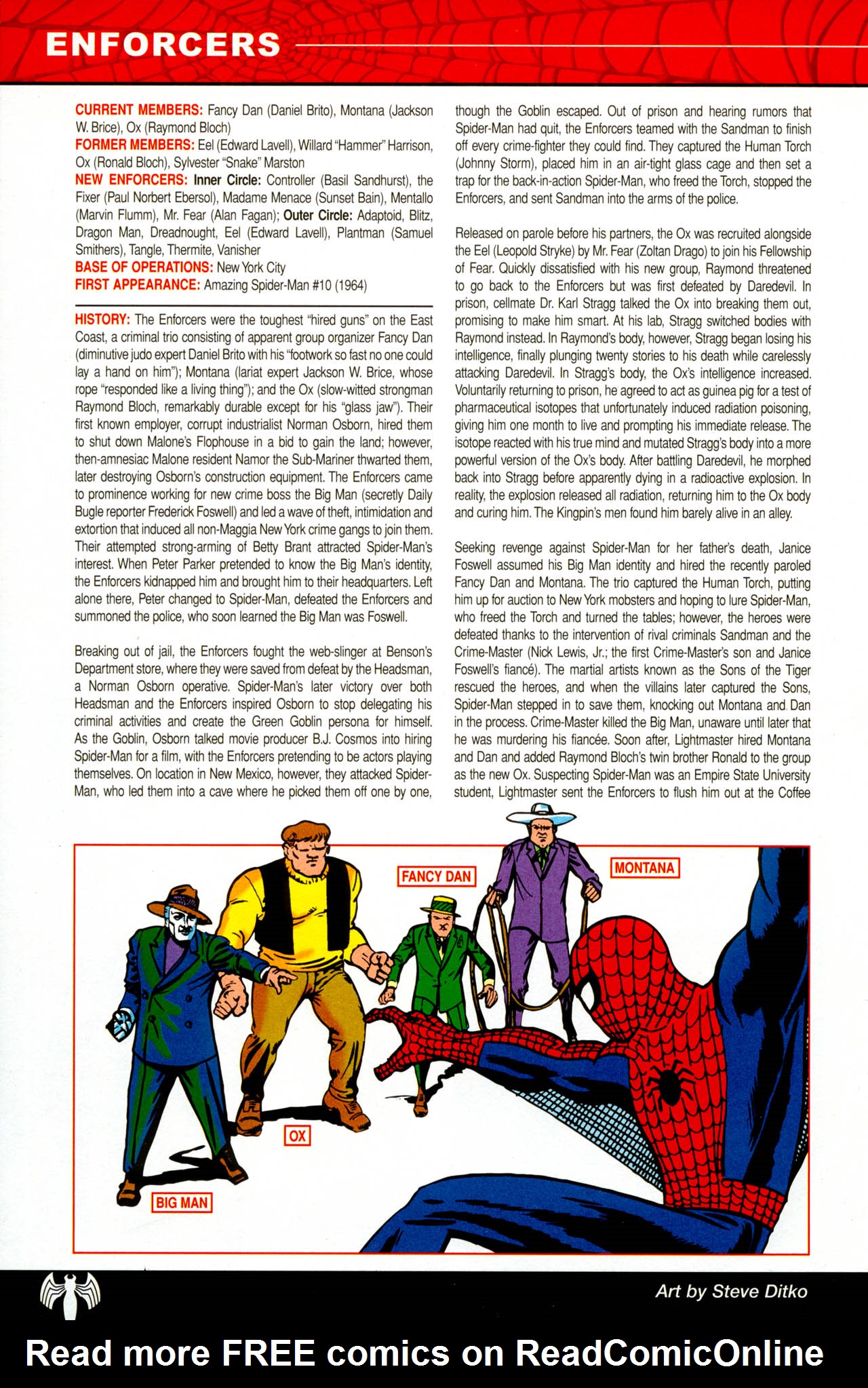 Read online The Official Handbook of the Marvel Universe: Spider-Man: Back In Black Handbook comic -  Issue # Full - 8