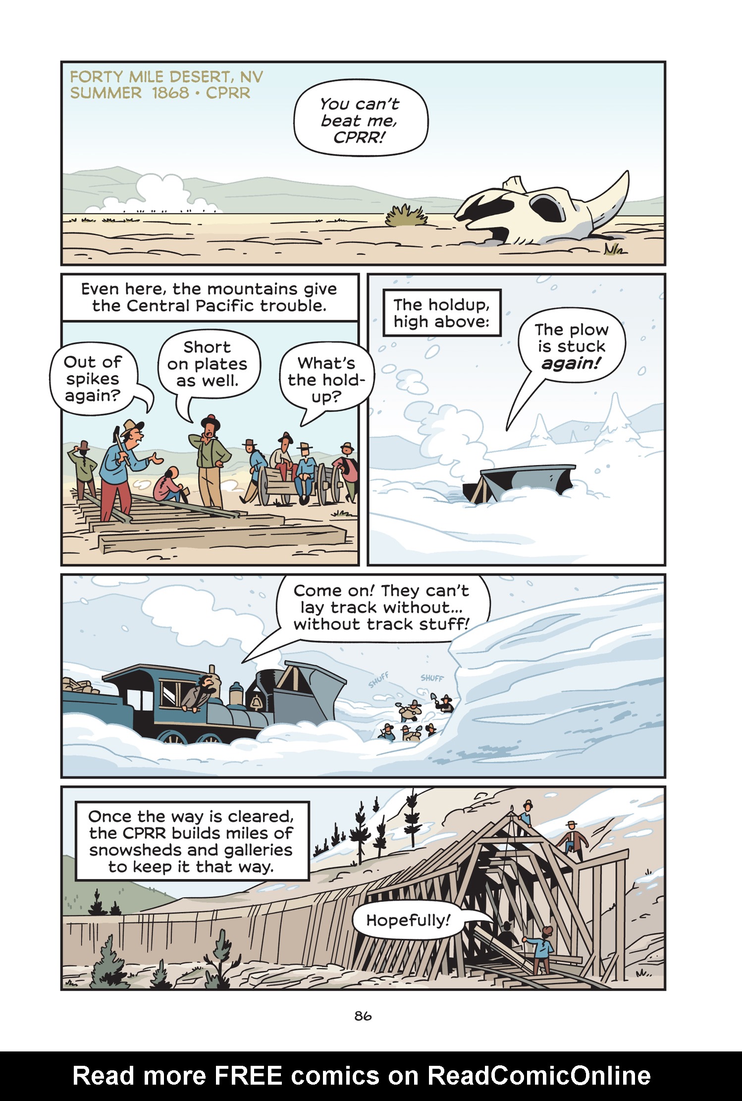 Read online History Comics comic -  Issue # The Transcontinental Railroad - 95