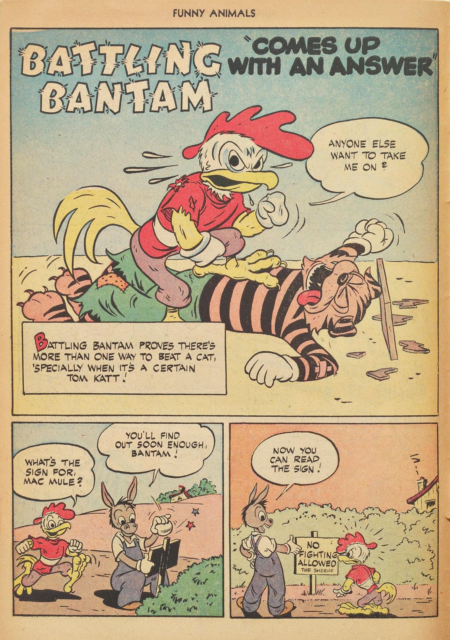 Read online Fawcett's Funny Animals comic -  Issue #49 - 10