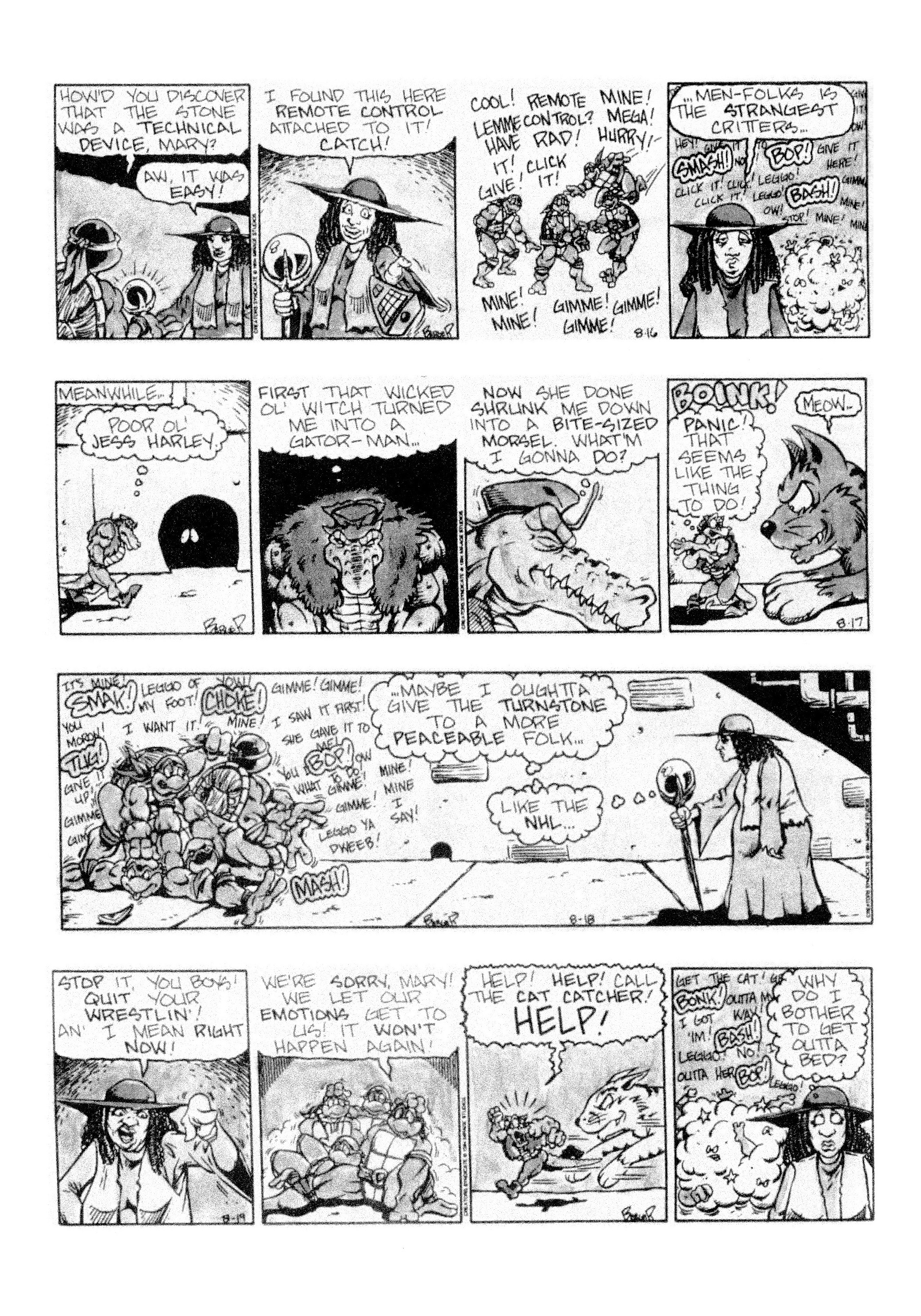 Read online Teenage Mutant Ninja Turtles: Complete Newspaper Daily Comic Strip Collection comic -  Issue # TPB 3 (Part 1) - 44
