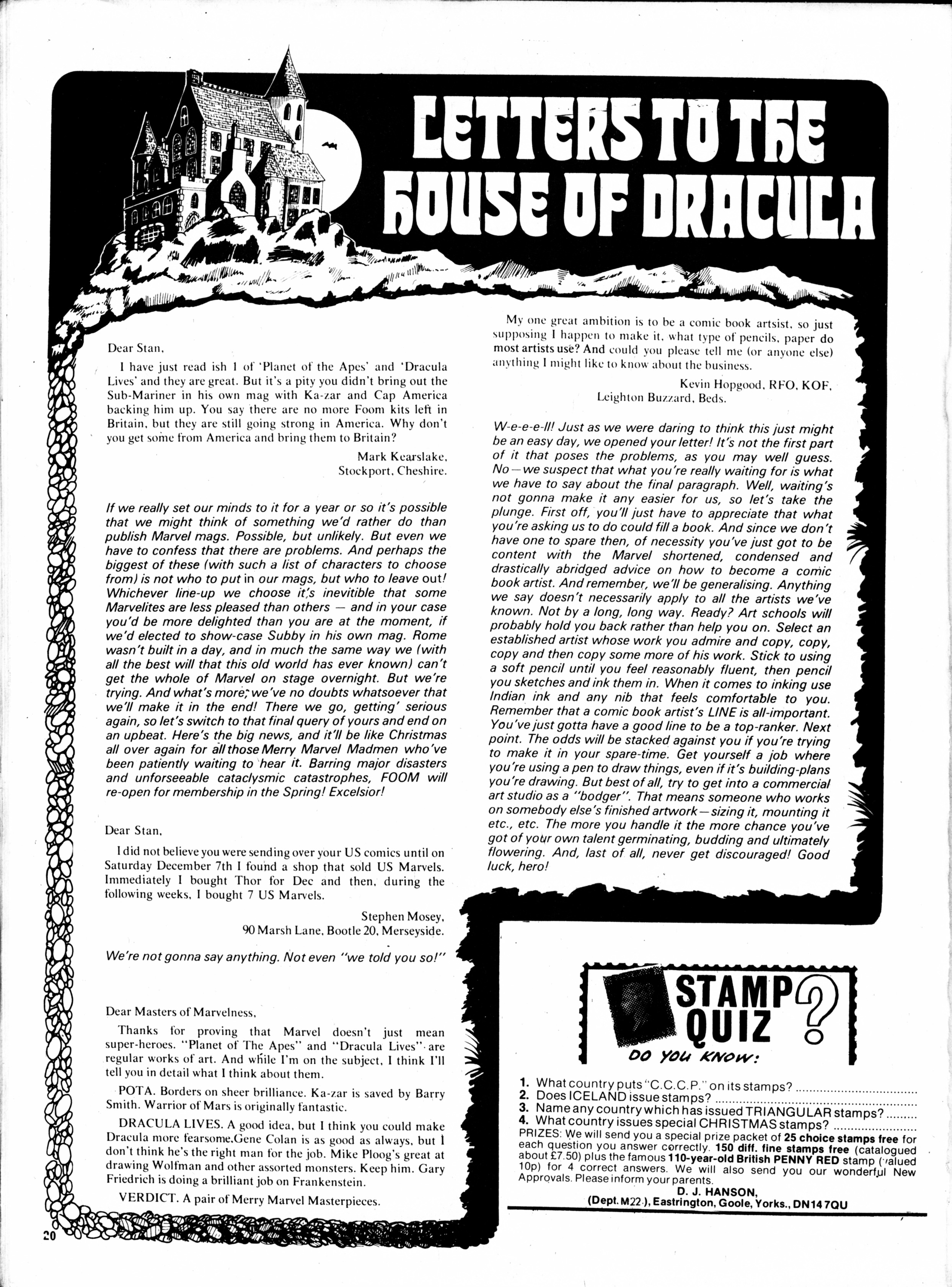 Read online Dracula Lives (1974) comic -  Issue #19 - 20