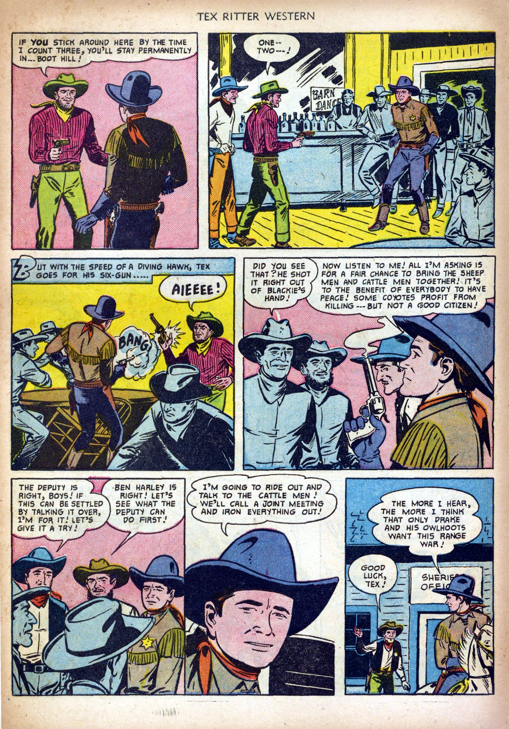 Read online Tex Ritter Western comic -  Issue #5 - 7