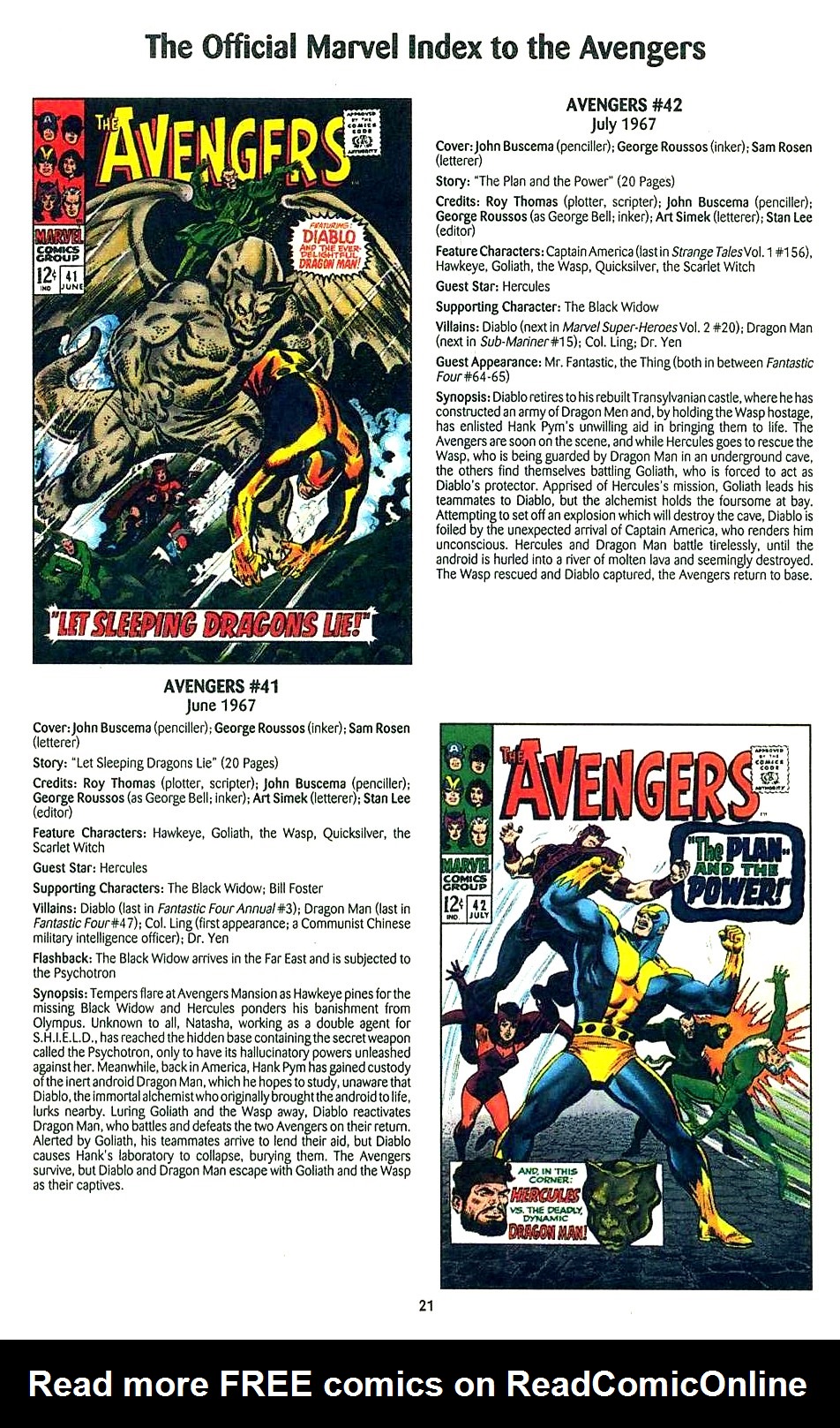 Read online The Official Marvel Index to the Avengers comic -  Issue #1 - 23